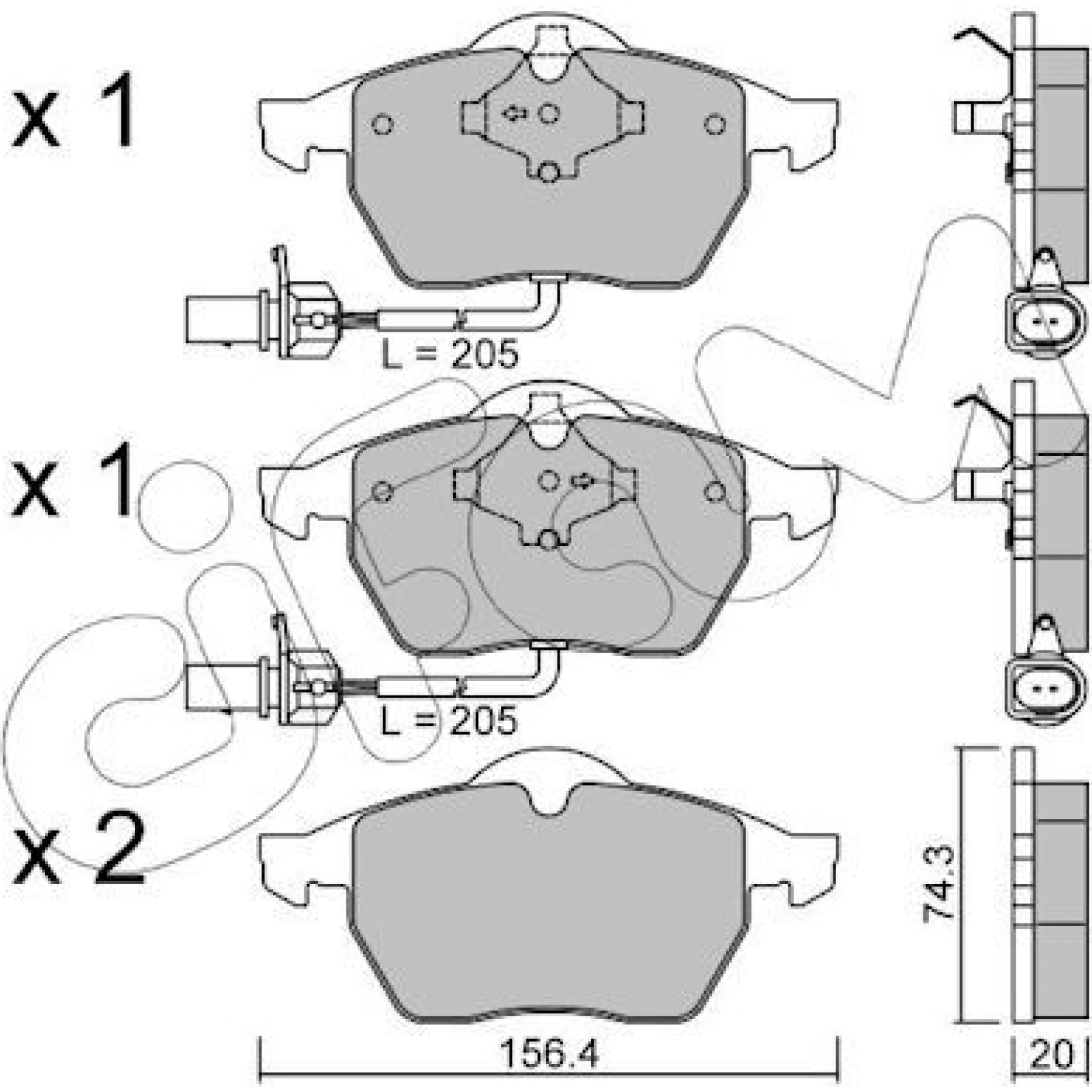 Bremsklötze VA 822-181-3