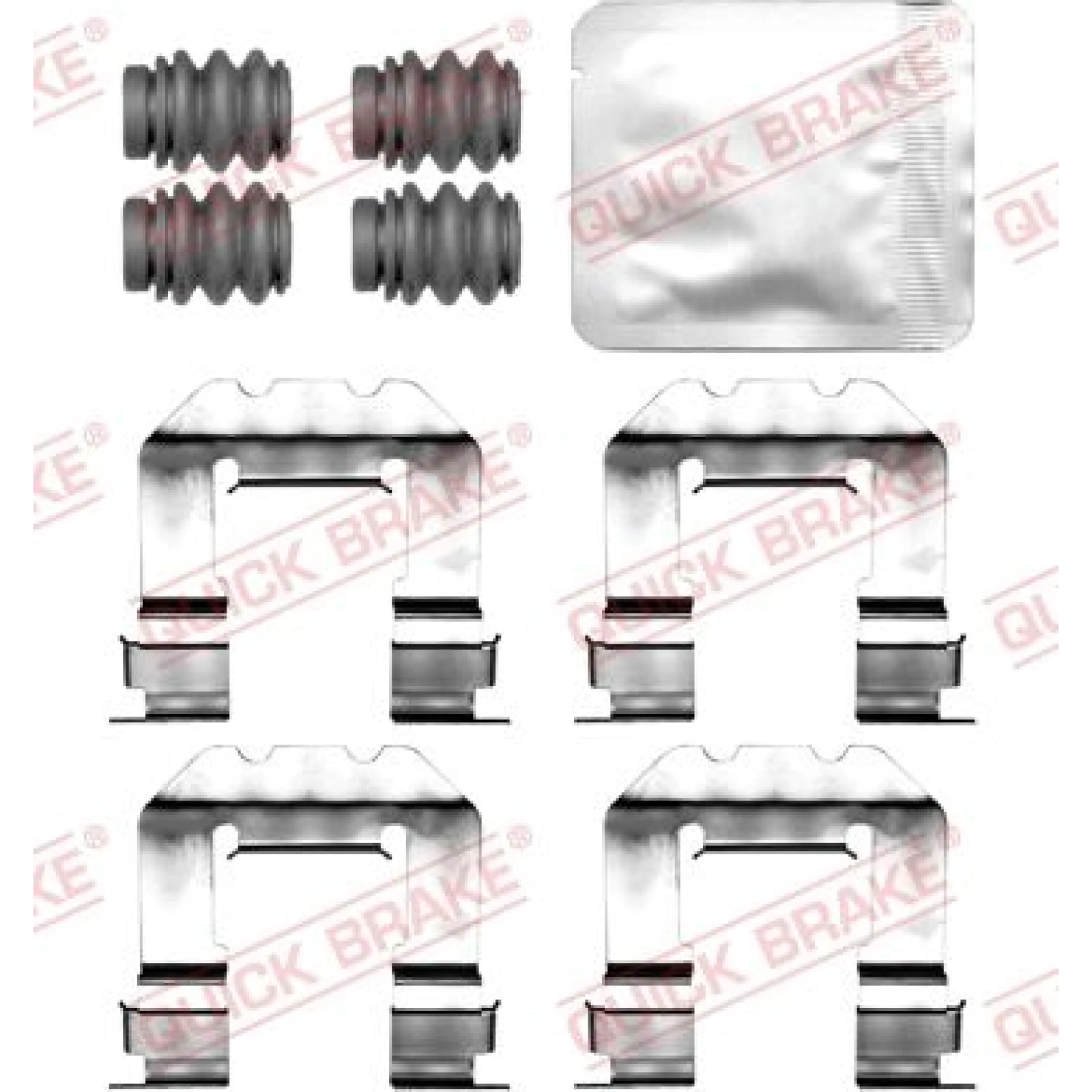 Quick Brake Zusatzsatz für Scheibenbremsbeläge 109-0127