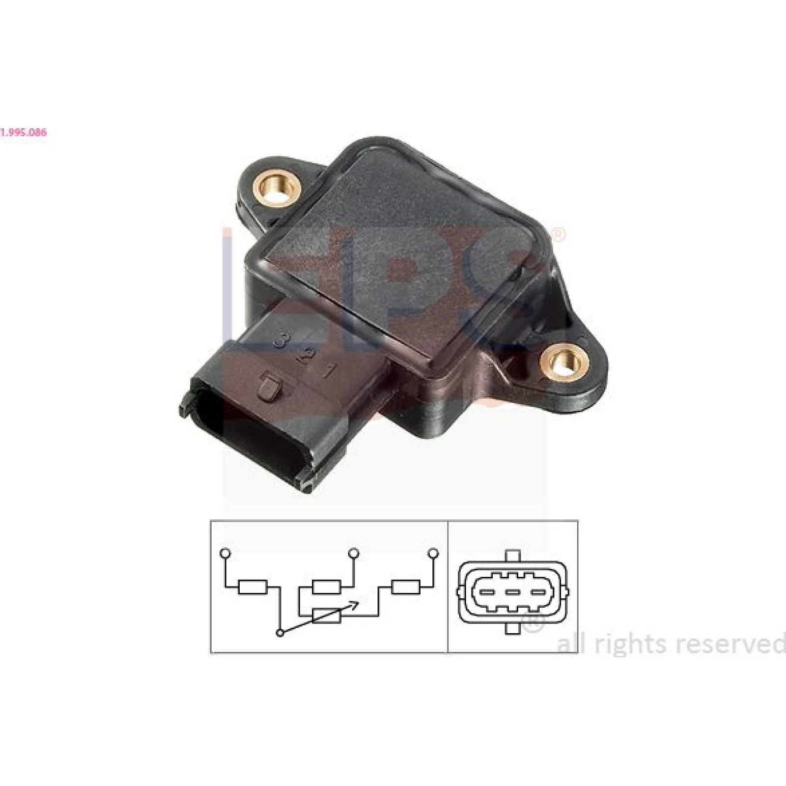 Sensor, Drosselklappenstellung 1.995.086