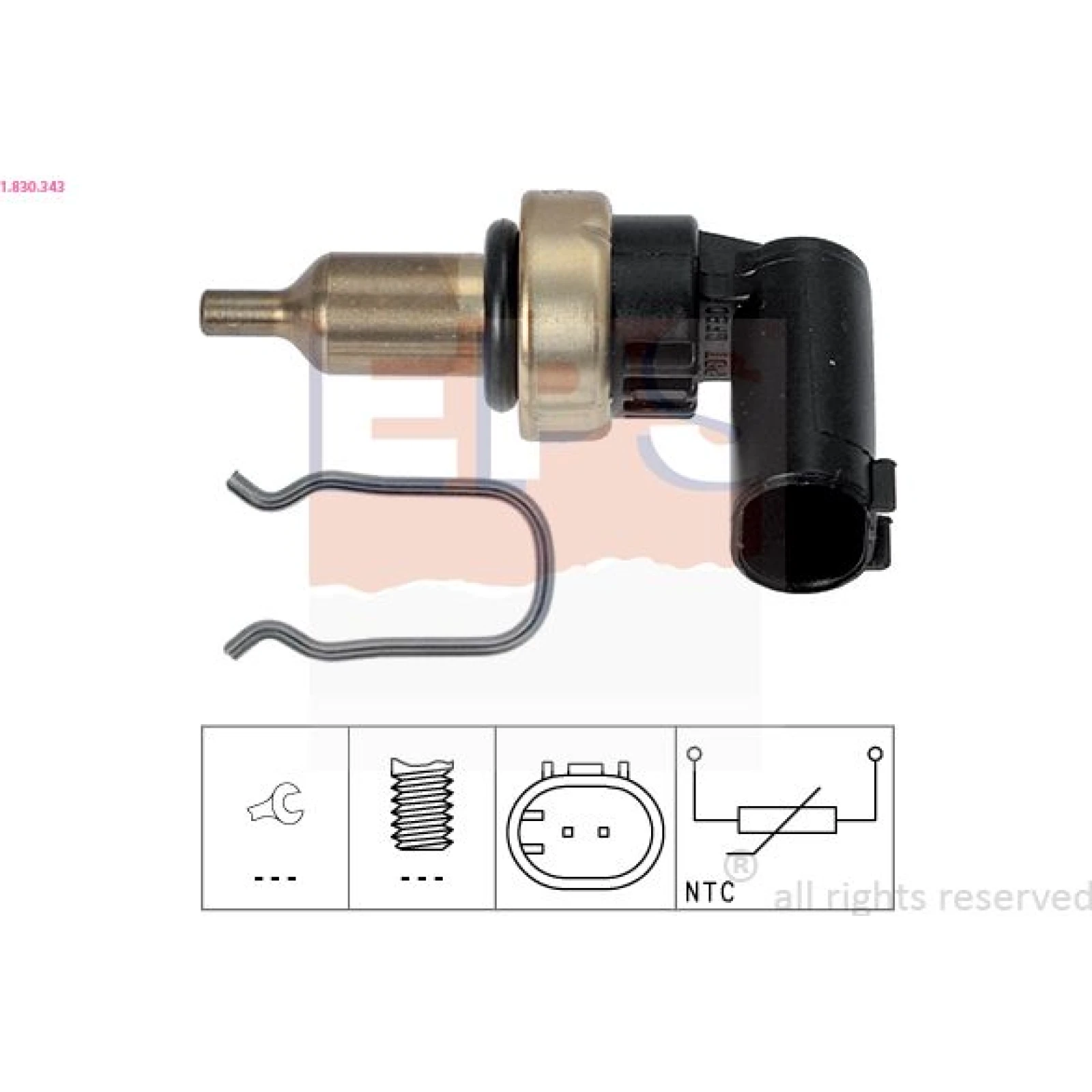 Kühlmitteltemperatur-Sensor 1.830.343