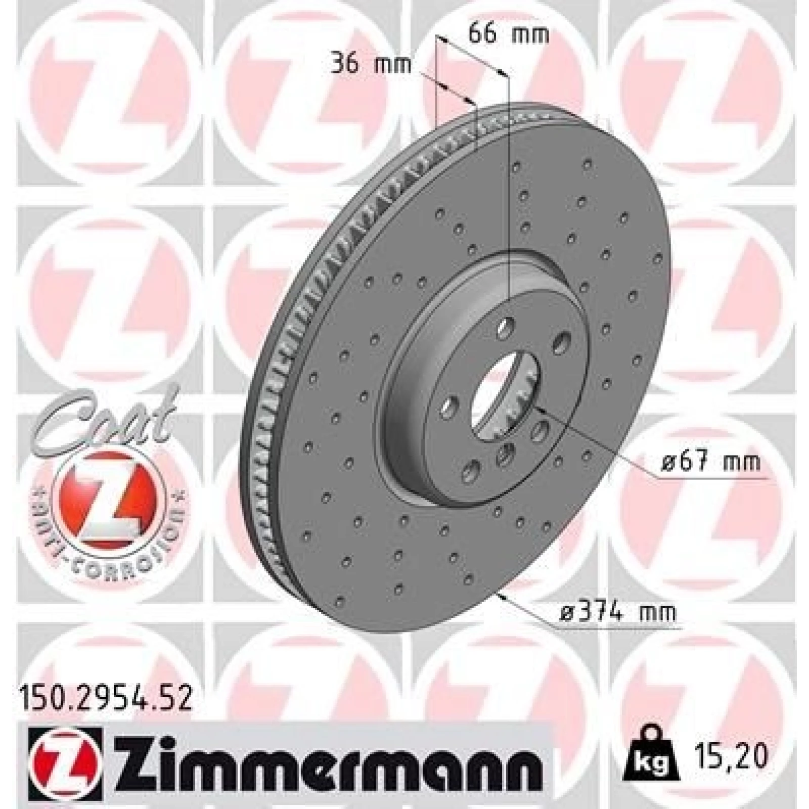 Bremsscheibe VA Sport 150.2954.52