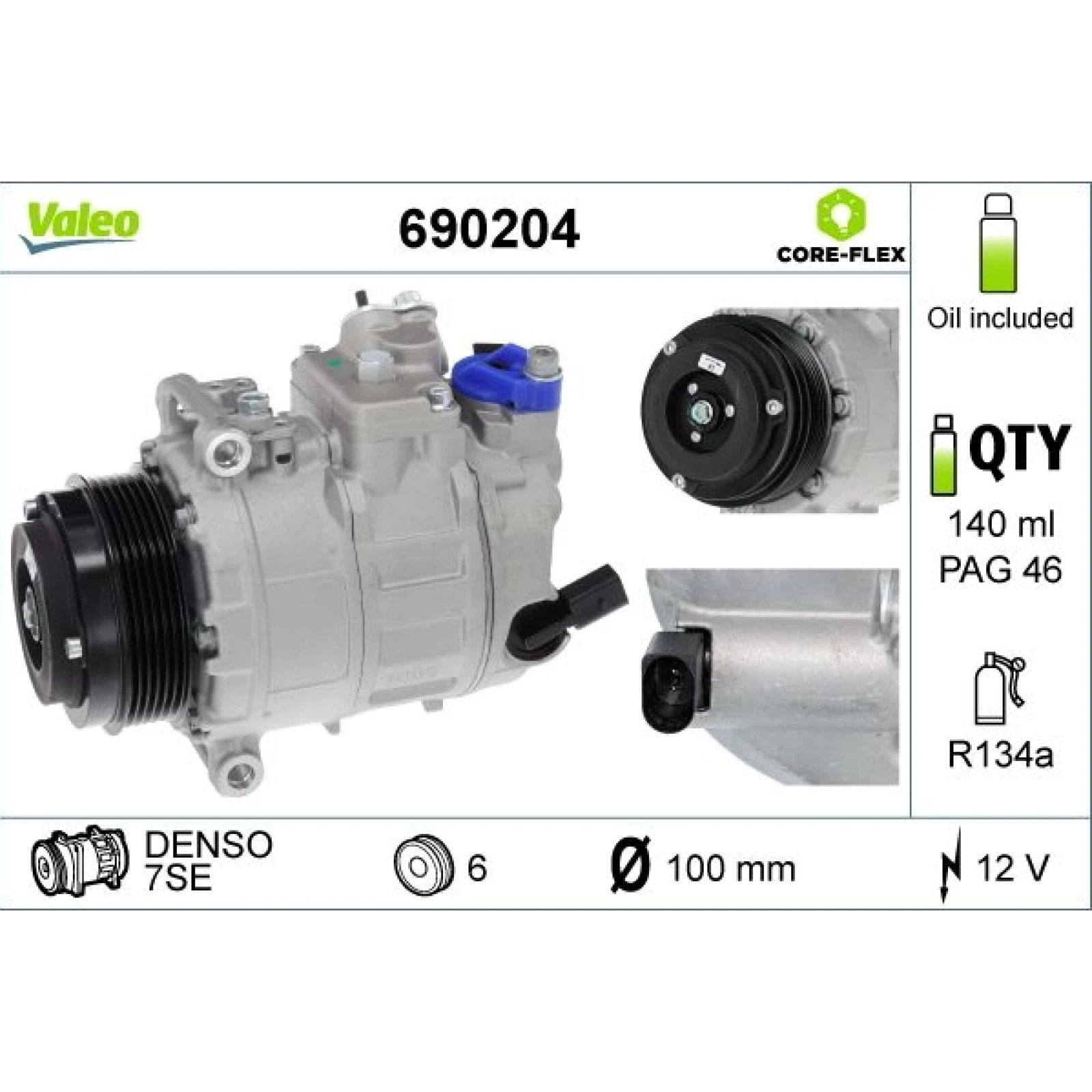 KOMPRESSOR, KLIMAANLAGE VAL690204