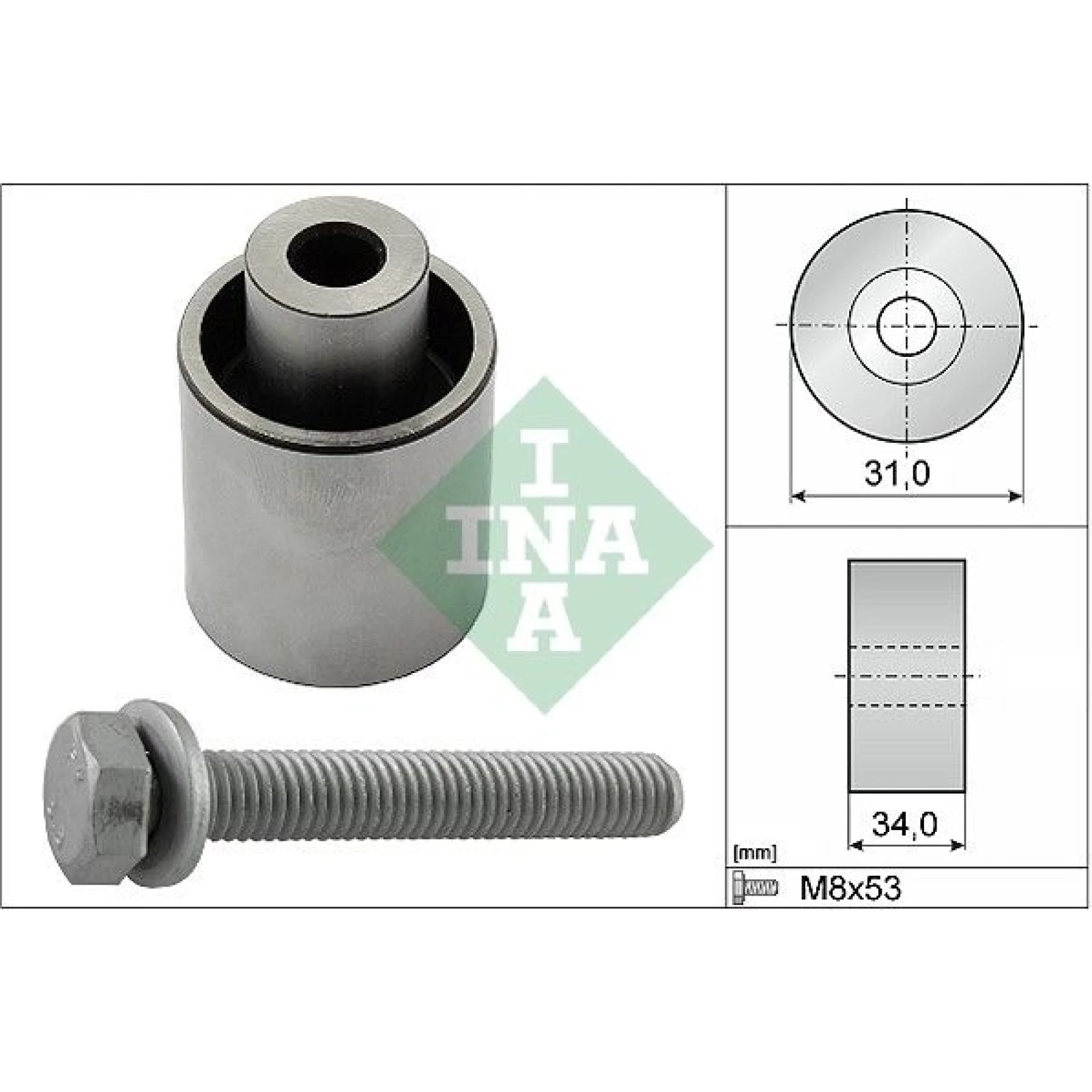Umlenk-/Führungsrolle, Zahnriemen 532 0833 10