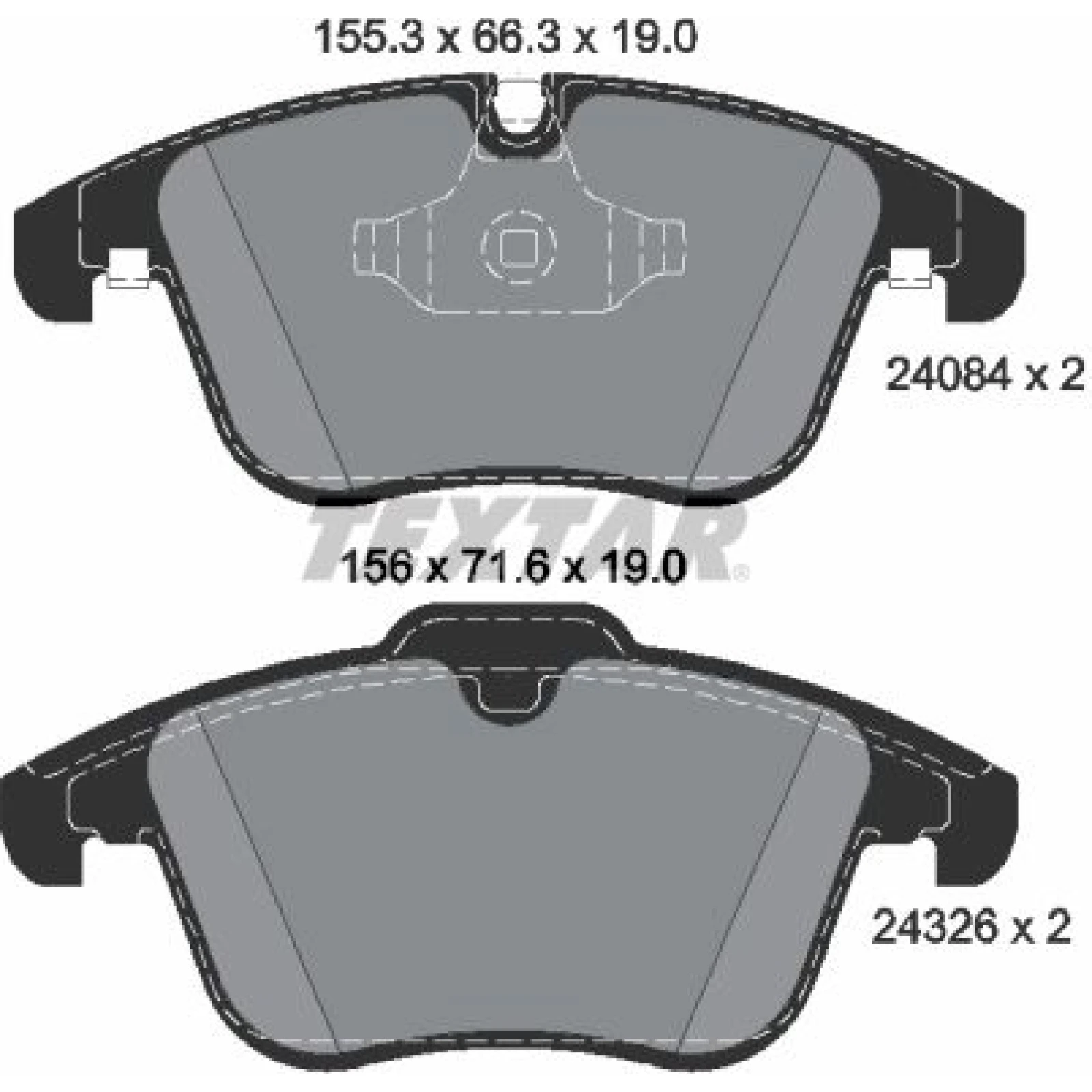 Bremsbelagsatz Jaguar P. S-Type 06-07/Xk/Xf 08 2408401