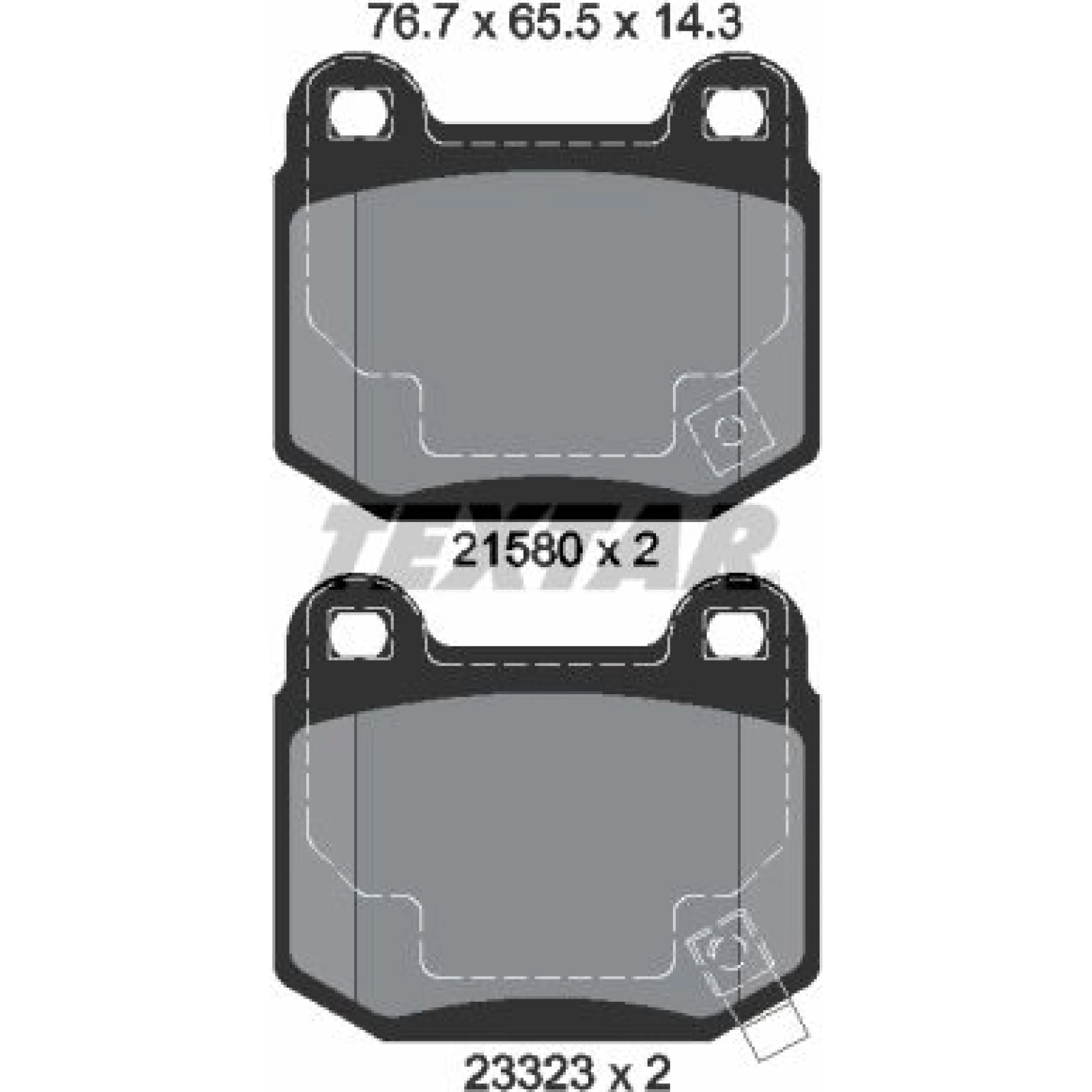 Bremsbelagsatz Nissan T. 350Z/Impreza 00- Wrx/Forester 13 2158001