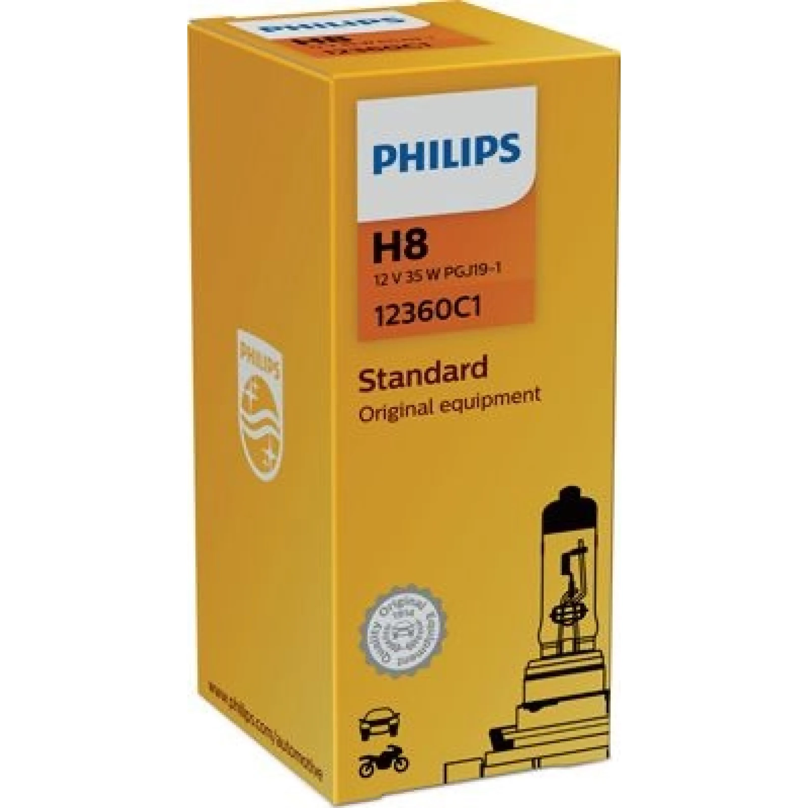 H8 12V.35W.PGJ19-1 Lampe 12360C1