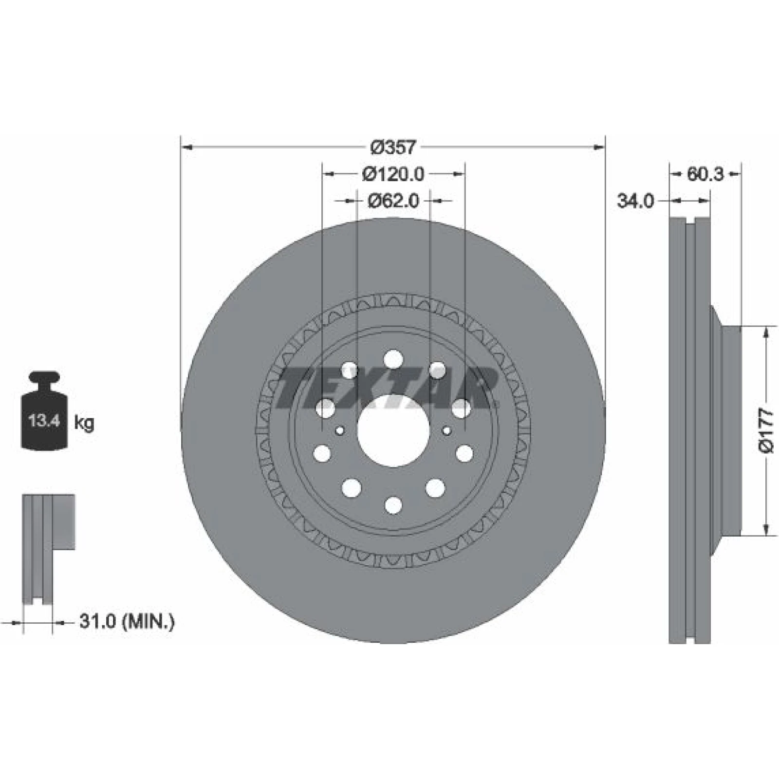 Bremsscheibe Lexus P. Ls 06- Pr 92224303