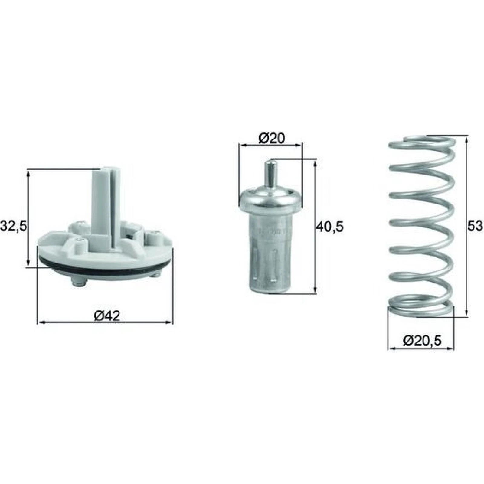Thermostateinsatz mit Dichtung TX 183 80D