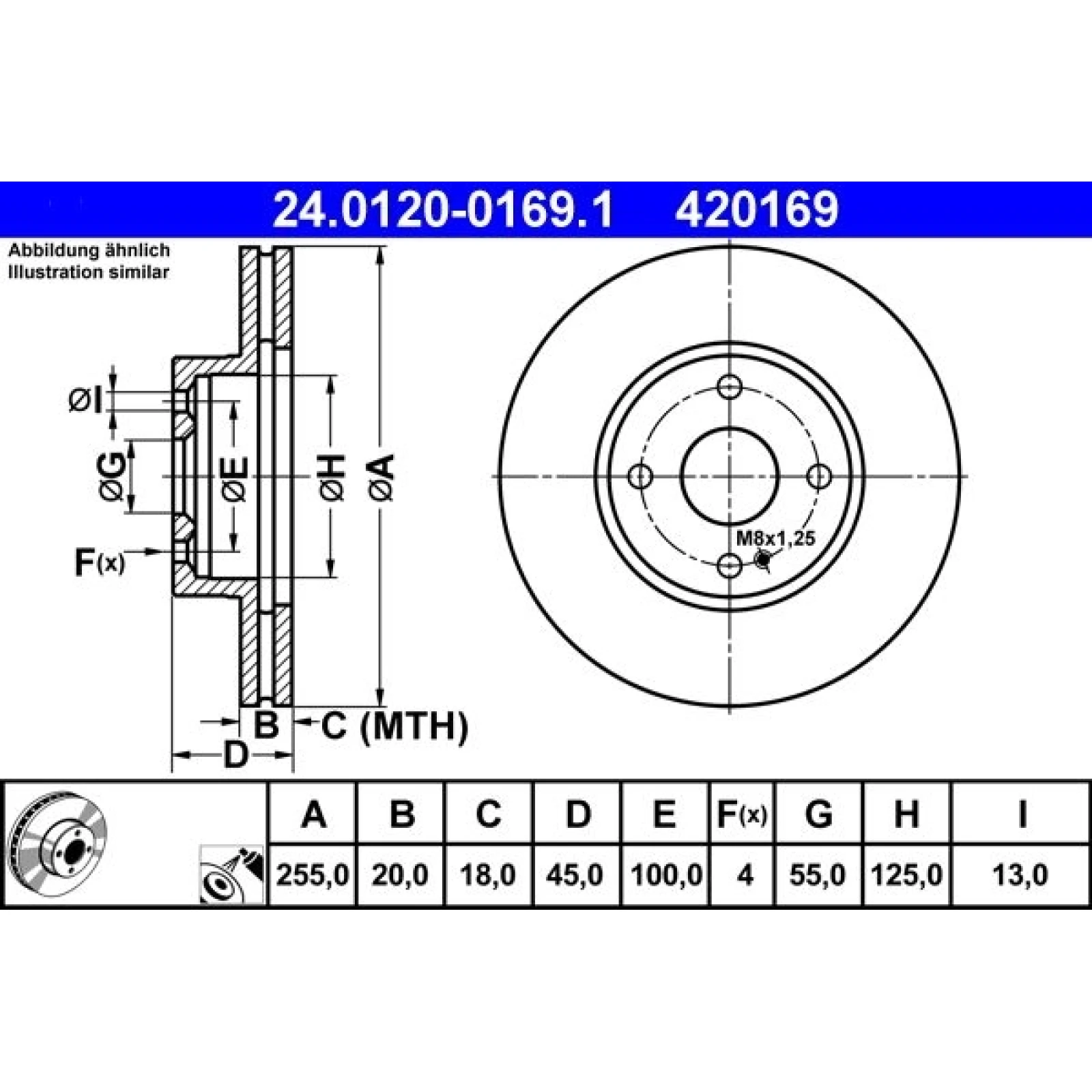 Bremsscheibe 24.0120-0169.1