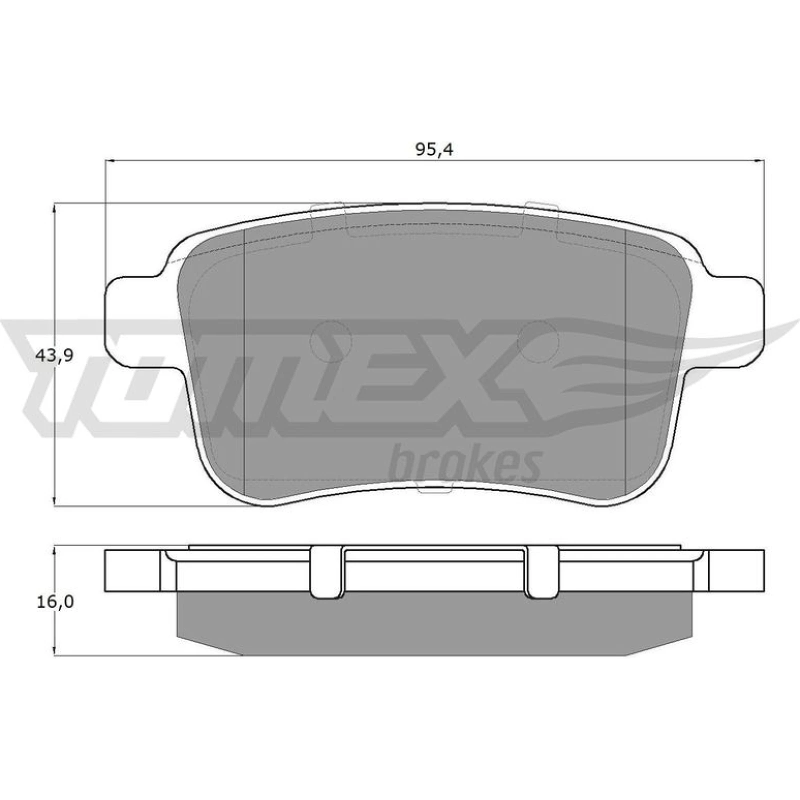 TOMEX brakes Bremsbelagsatz, Scheibenbremse TX 15-85