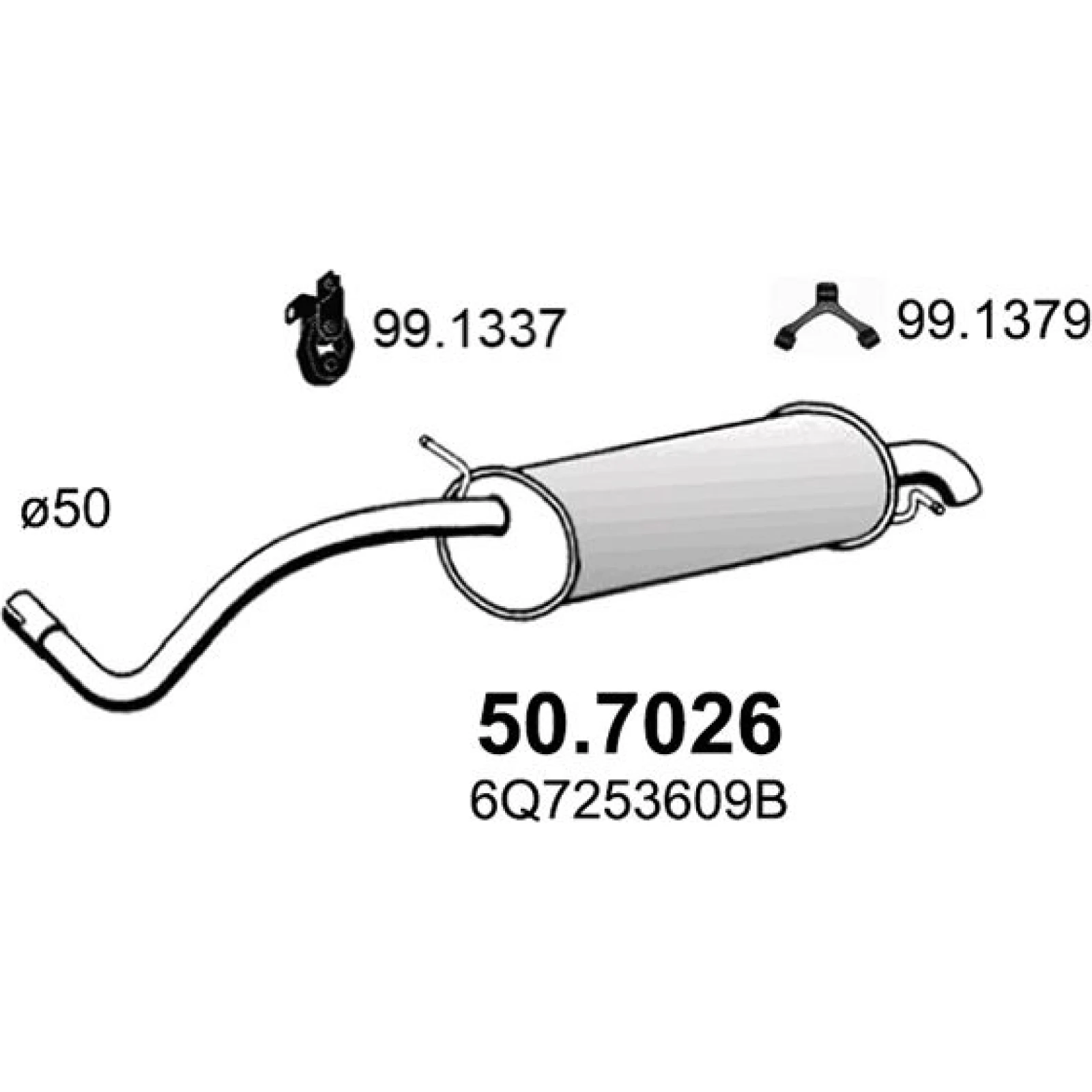 Endschalldämpfer 50.7026