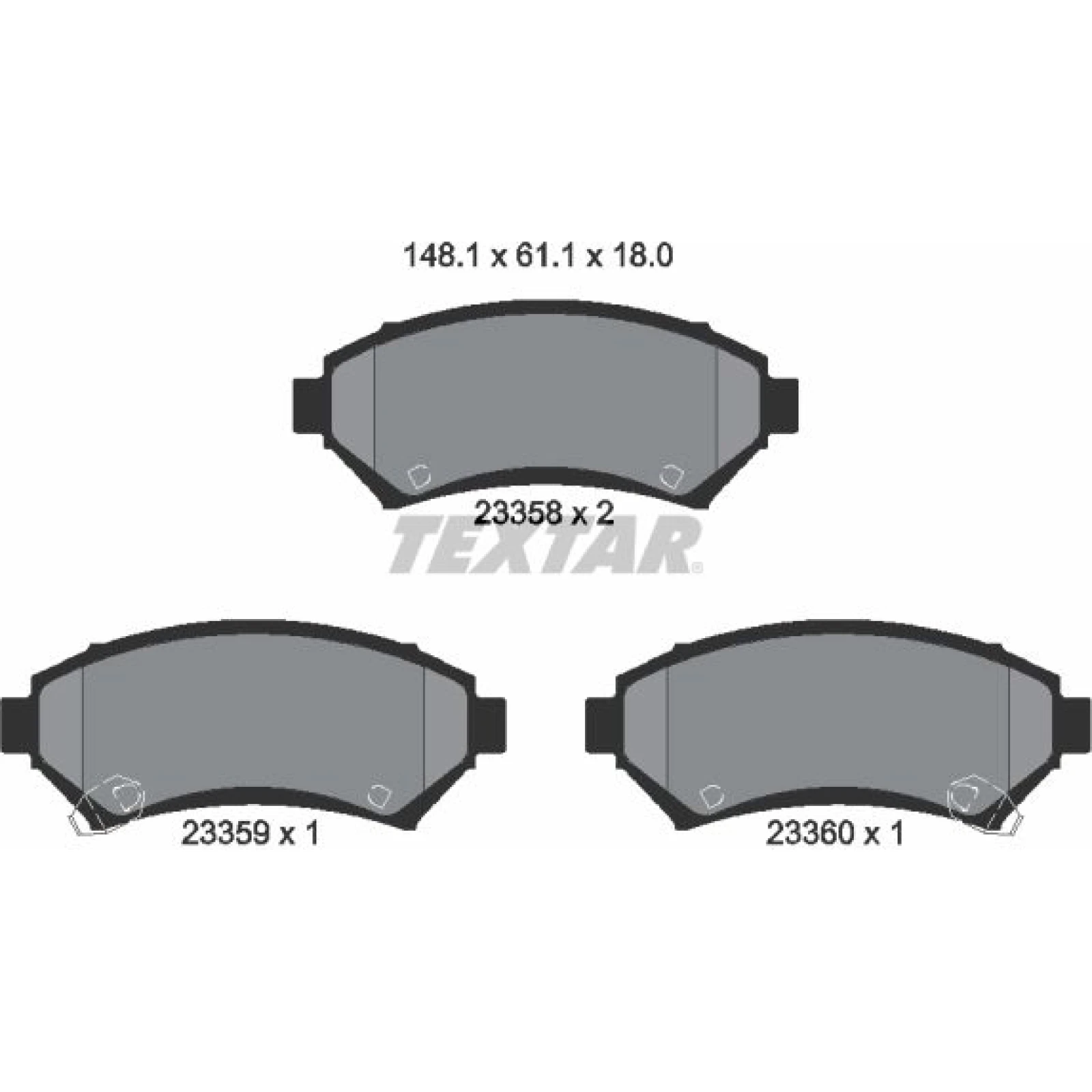 Bremsbelagsatz Opel P. Sintra 96 2335801