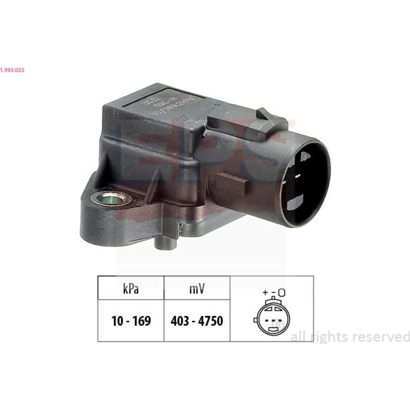 Luftdrucksensor, Saugrohrdruck 1.993.032