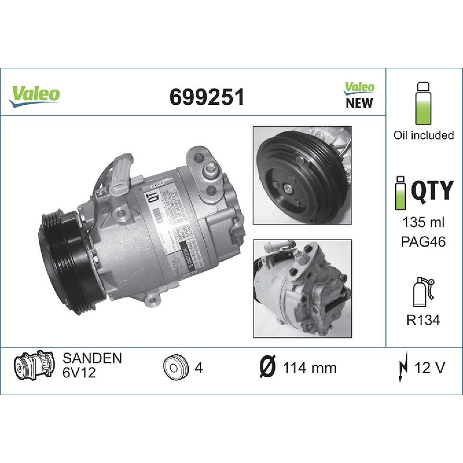 VALEO Kompressor 699251