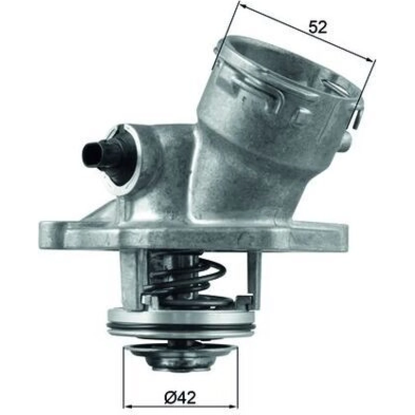 MAHLE Kühlmittelthermostat TM 45 100D, 100 °C – u. a. für Mercedes-Benz C-Klasse (W204), Mercedes-Benz E-Klasse (W211), Mercedes-Benz E-Klasse T-