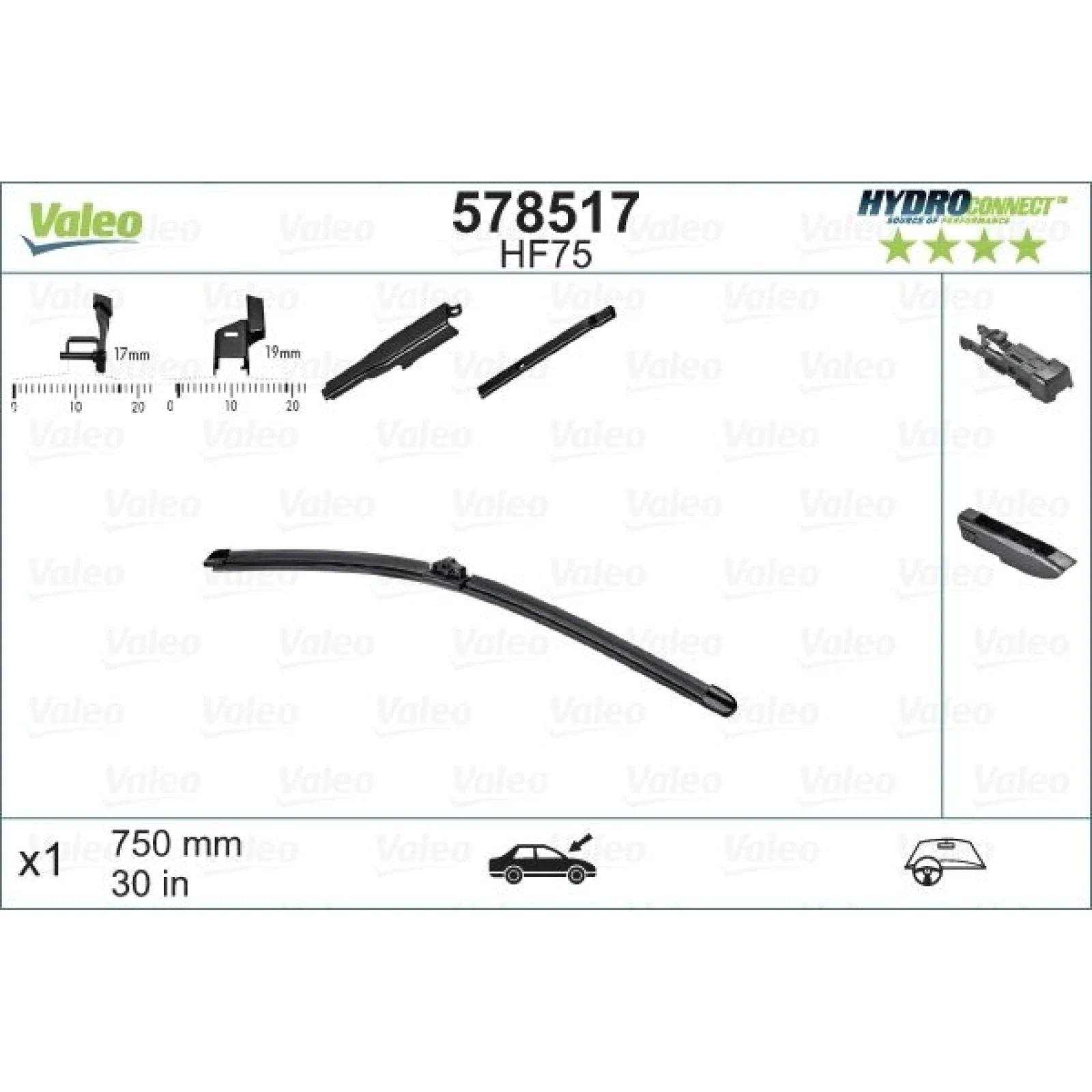 VALEO HydroConnect Front LHD 75cm 578517