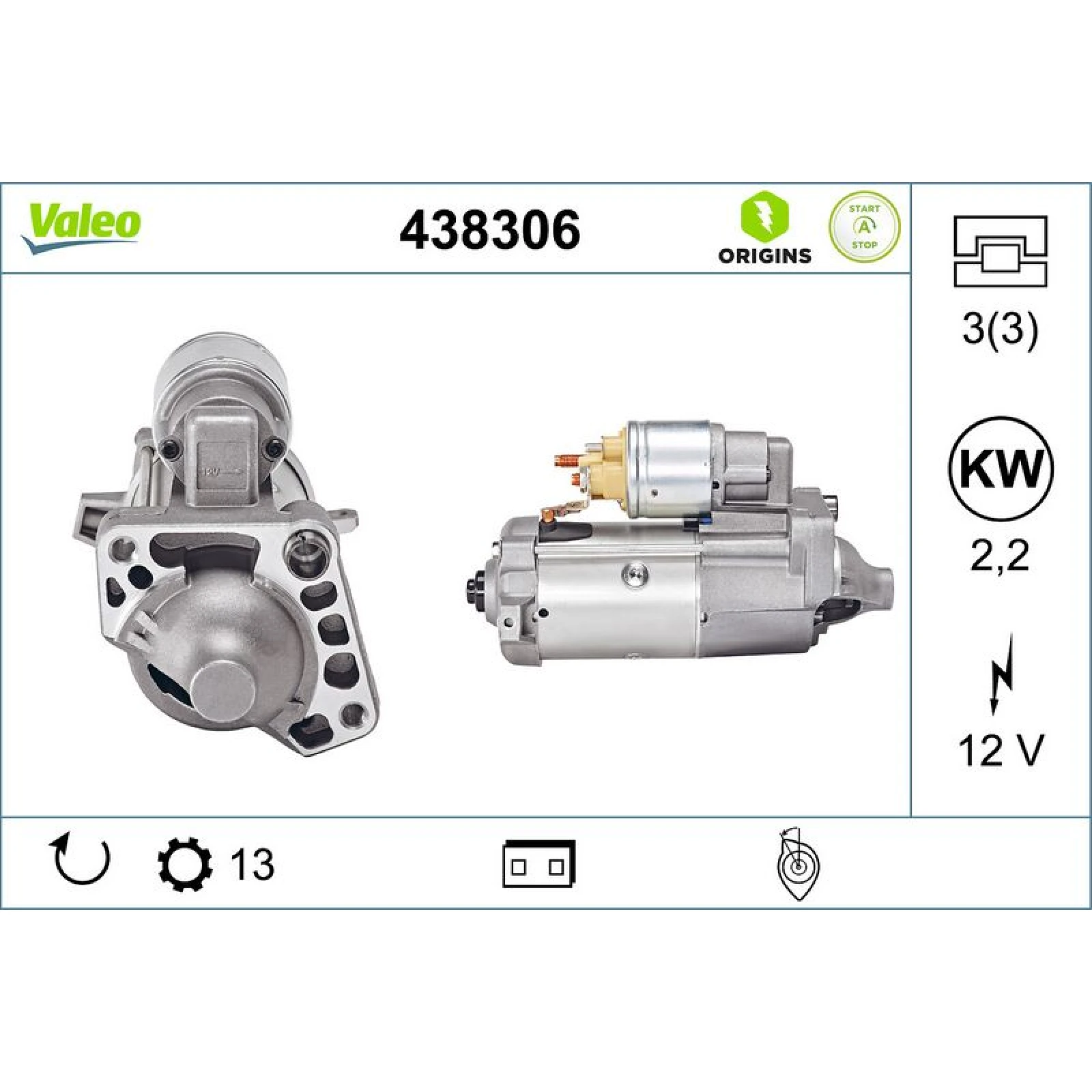 Anlasser 438306