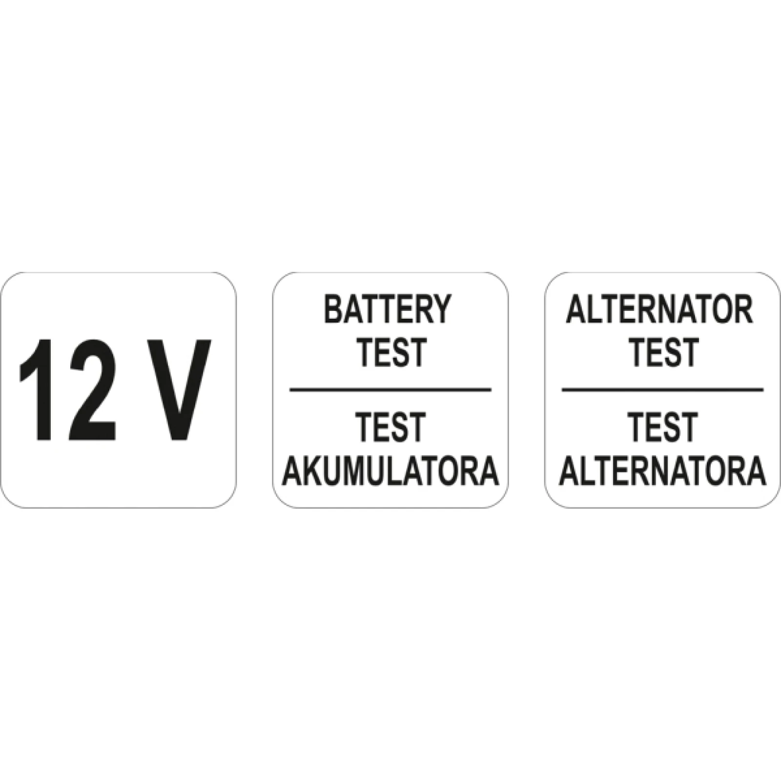 Batterietester Pkw Spannungspräfer 12V YT-83101