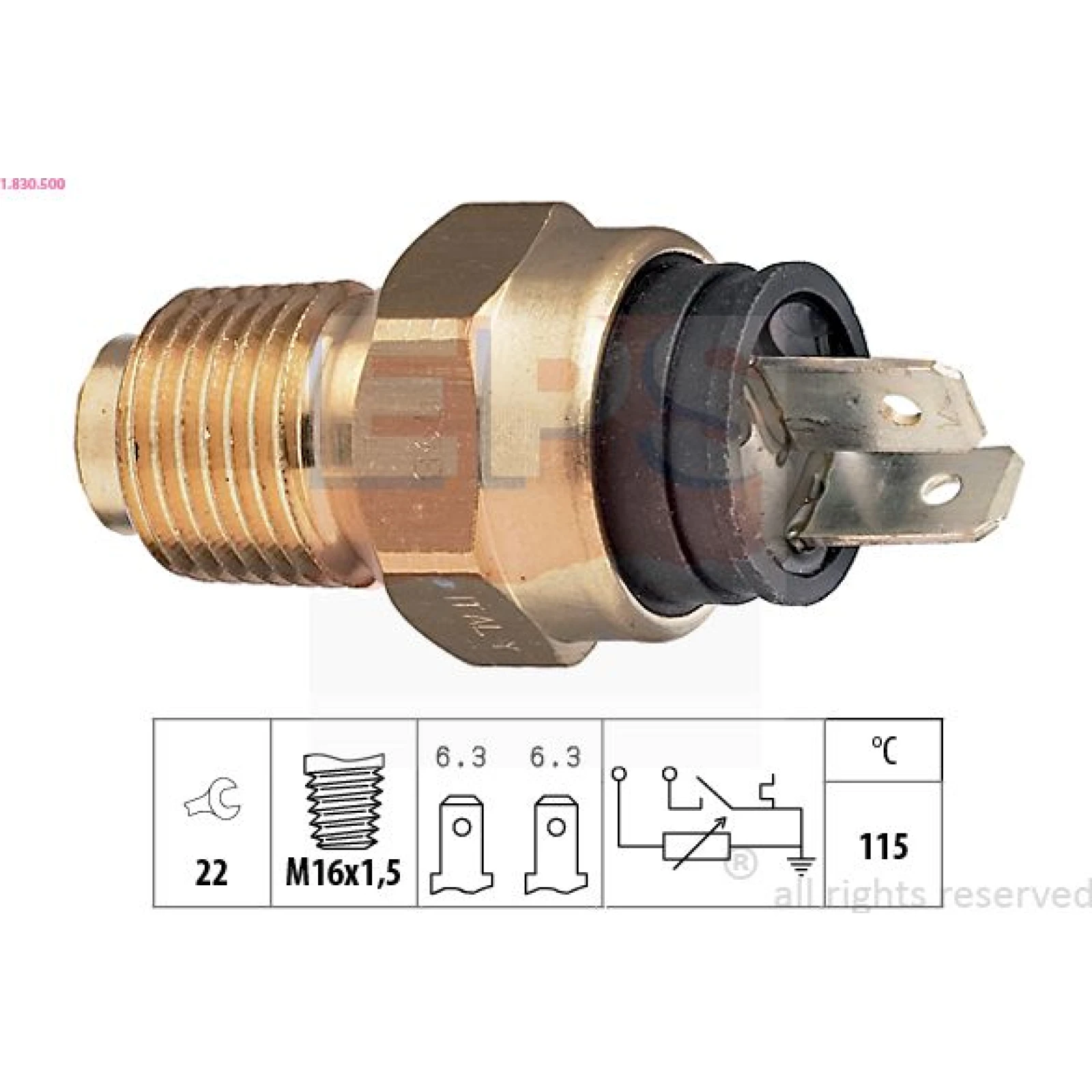 Kühlmitteltemperatur-Sensor 1.830.500