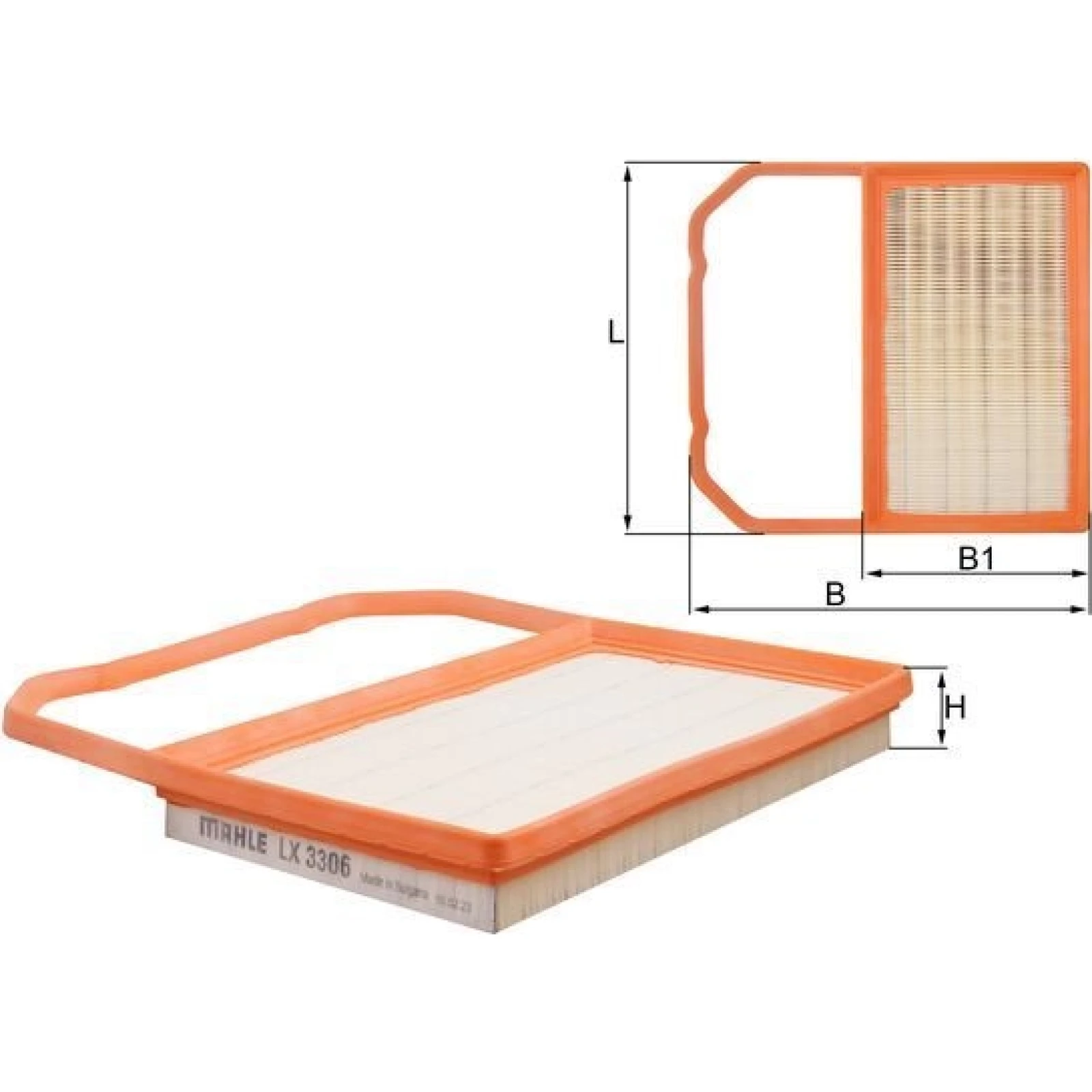 MAHLE Luftfilter LX 3306