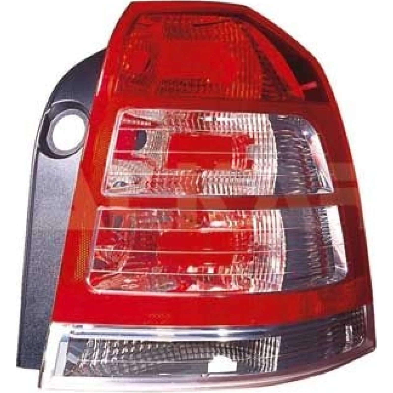 Heckleuchte L O K-PLATTE ROT/WEISS 4699,658,2