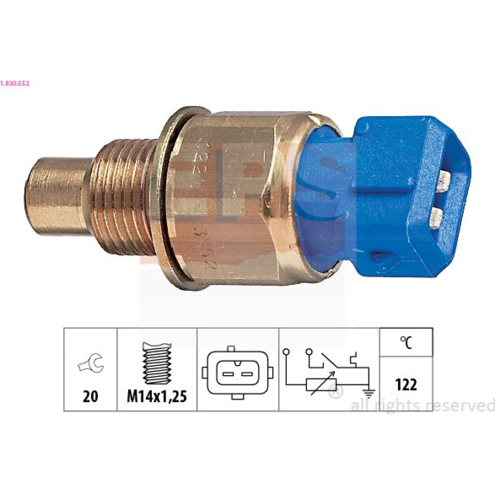 Kühlmitteltemperatur-Sensor 1.830.552