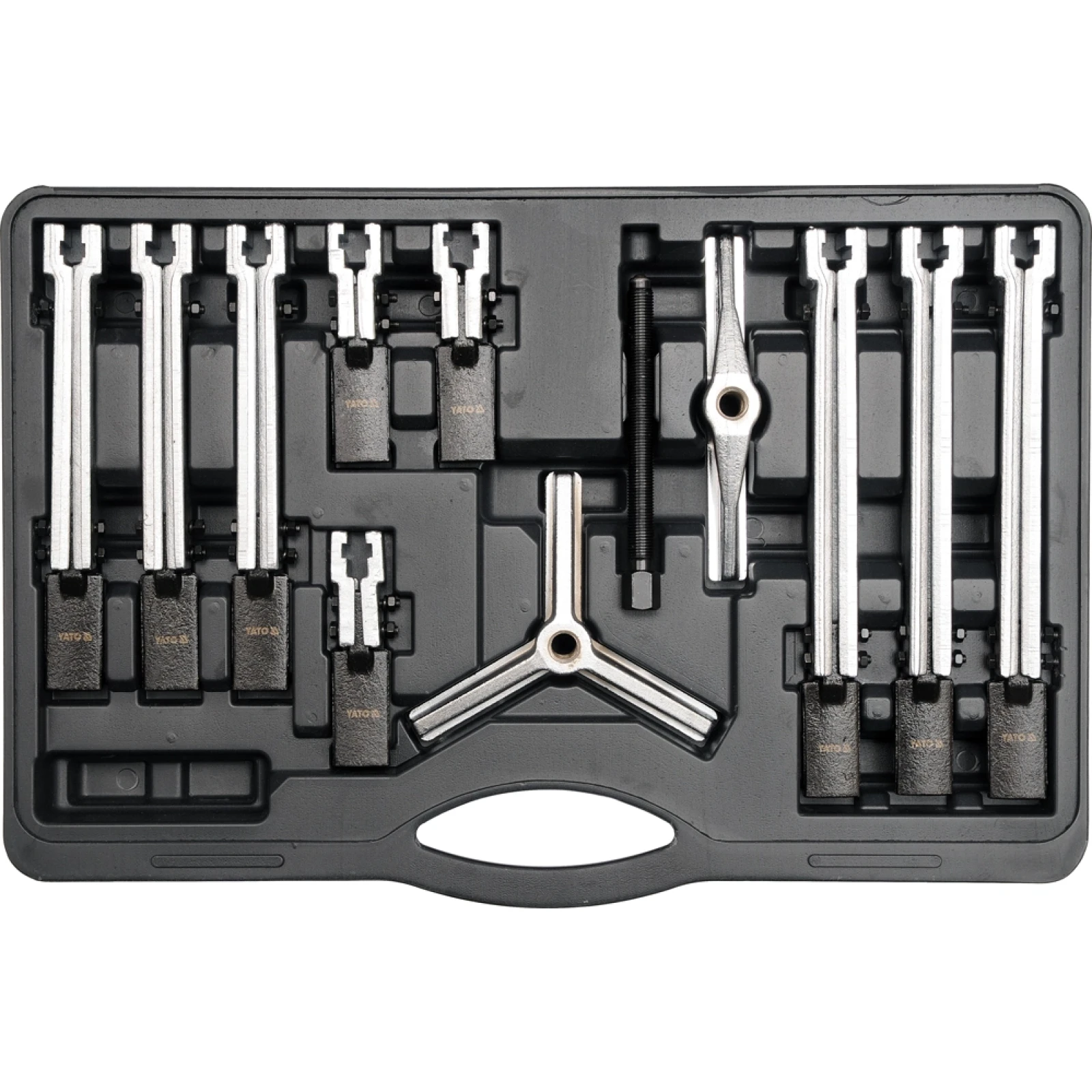 YATO YT-25105 Zahnrad- Und Lagerabzieher Set 100-250 mm, 12 In 1