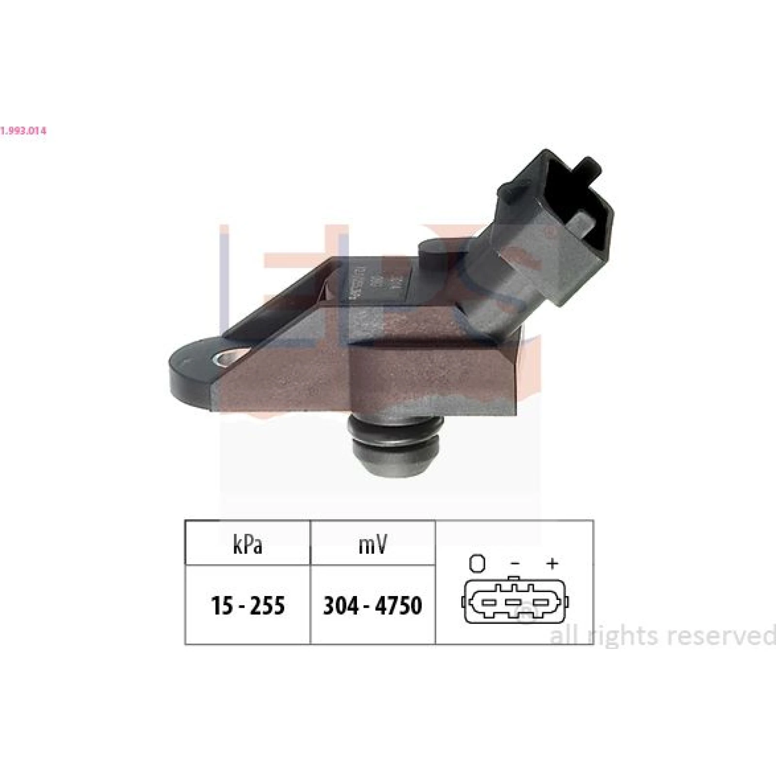 Luftdrucksensor, Saugrohrdruck 1.993.014