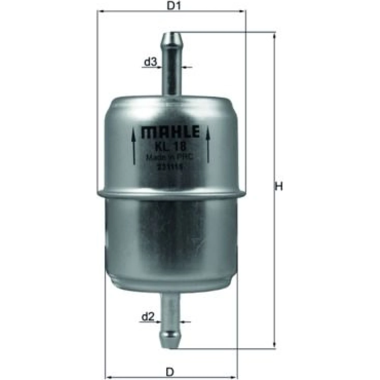 MAHLE Kraftstofffilter KL 18 OF