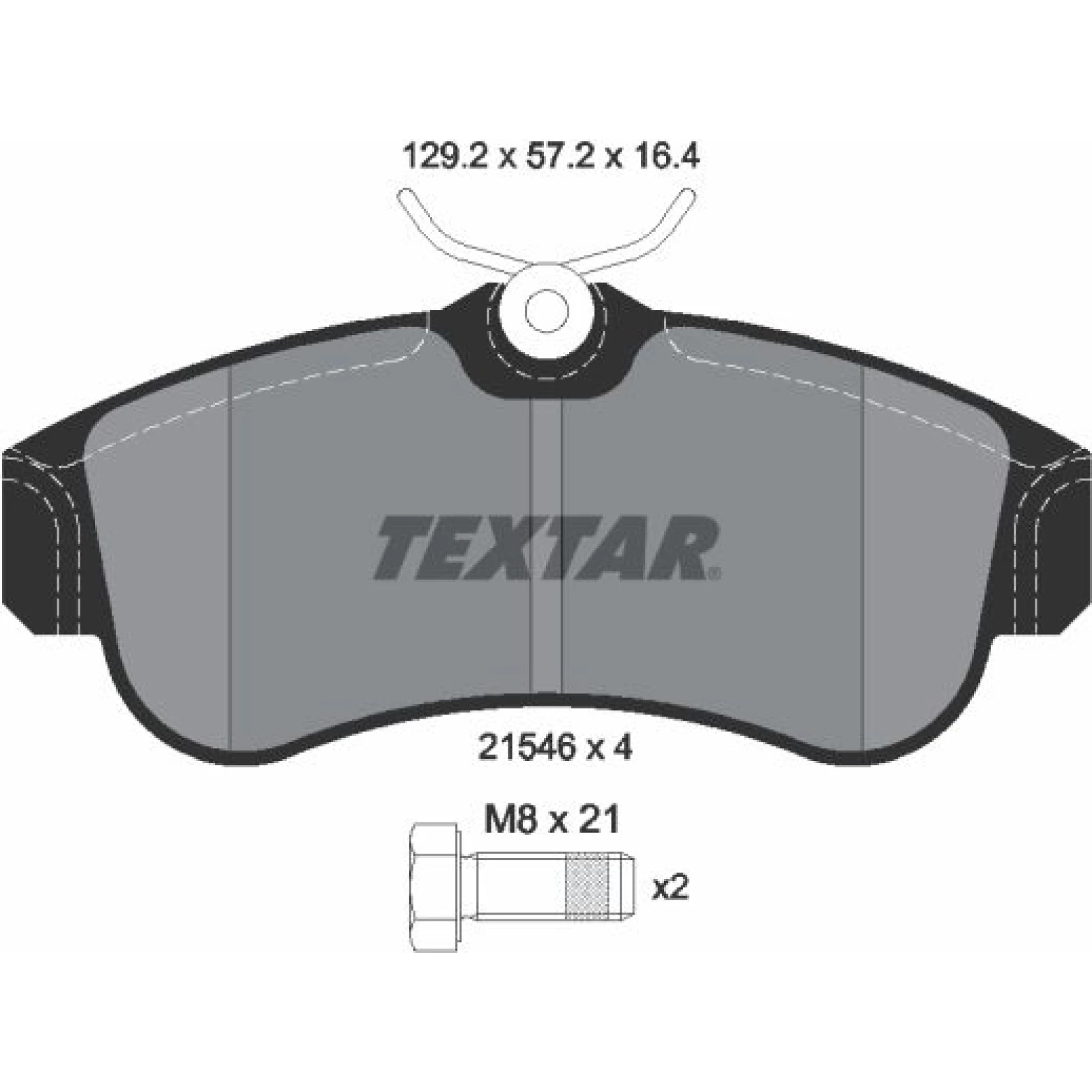 2154601 Textar Bremsbelagsatz 2154601