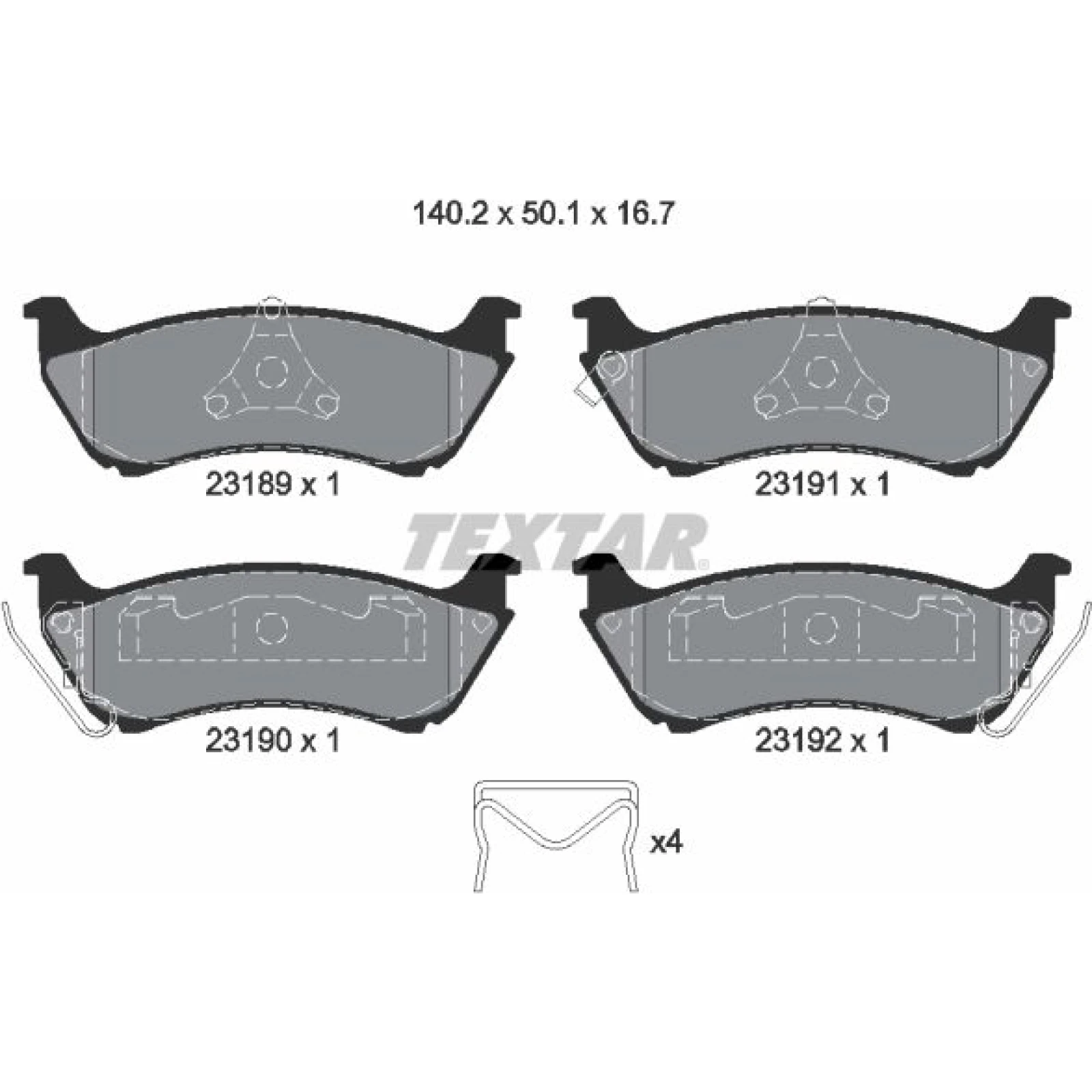 Bremsbelagsatz Db T. W163 Ml 2318902