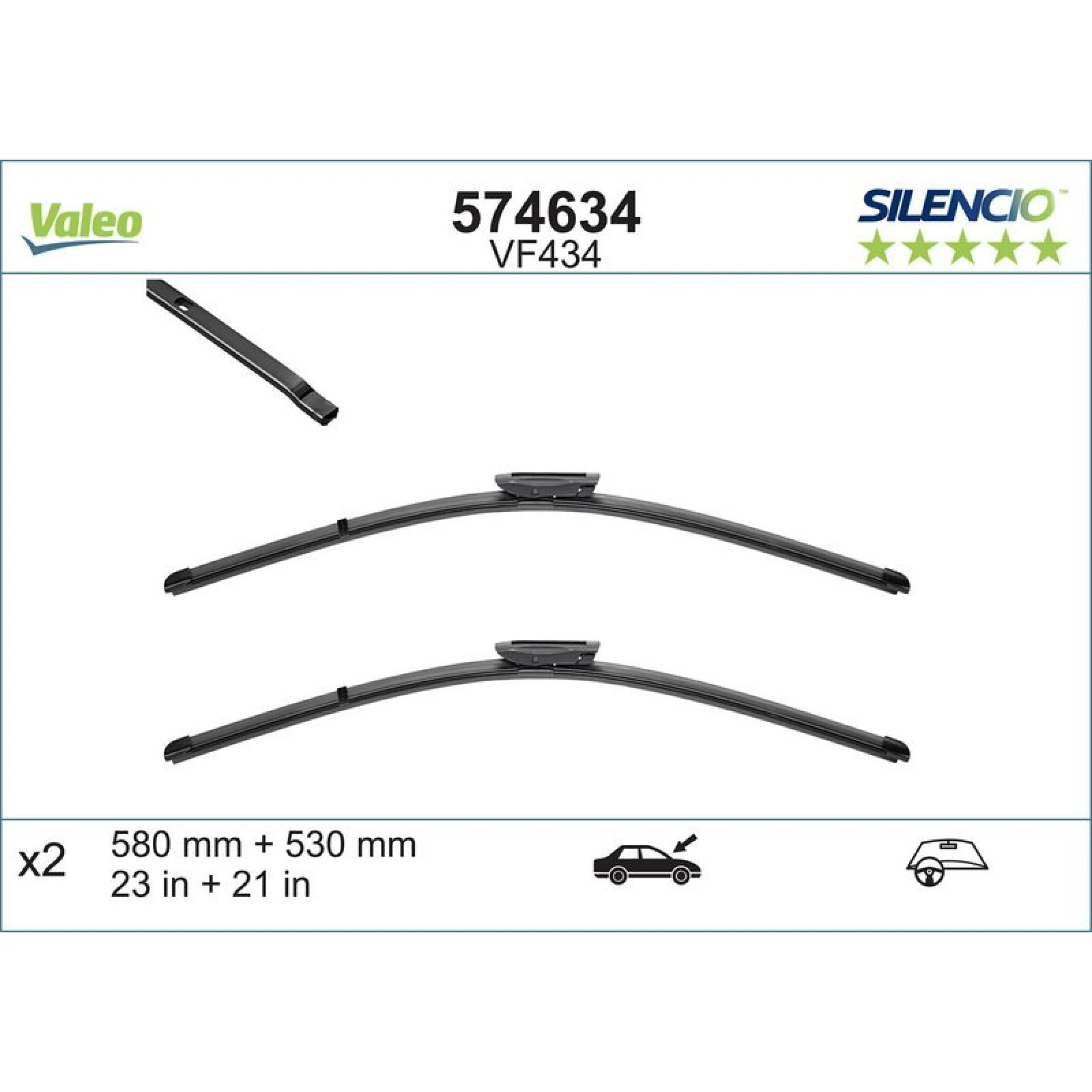 VM434 VALEO Silencio X.TRM Wischer 574634