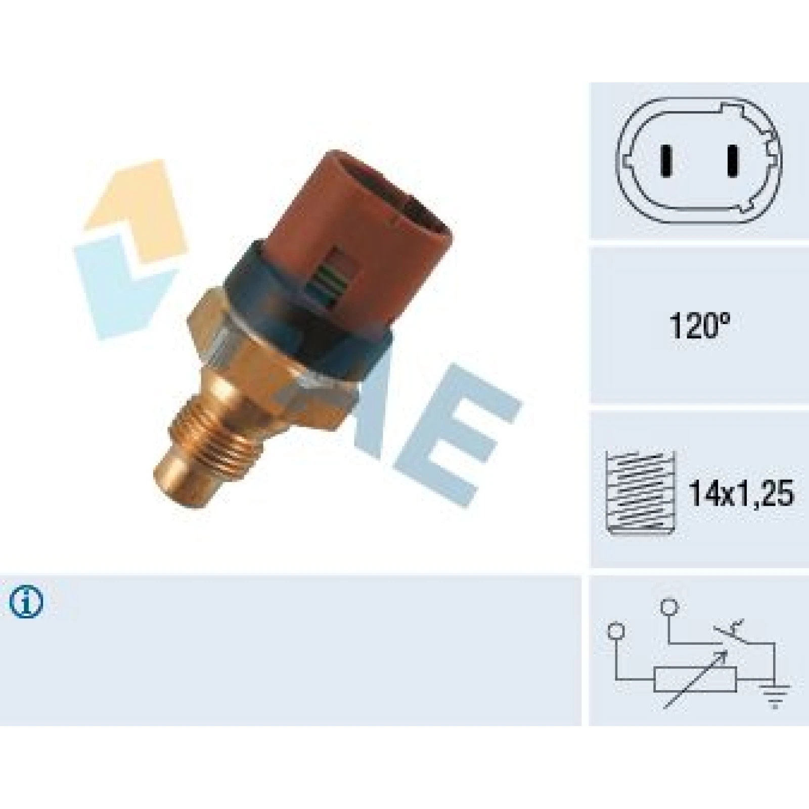 FAE Sensor, Kühlmitteltemperatur 34100