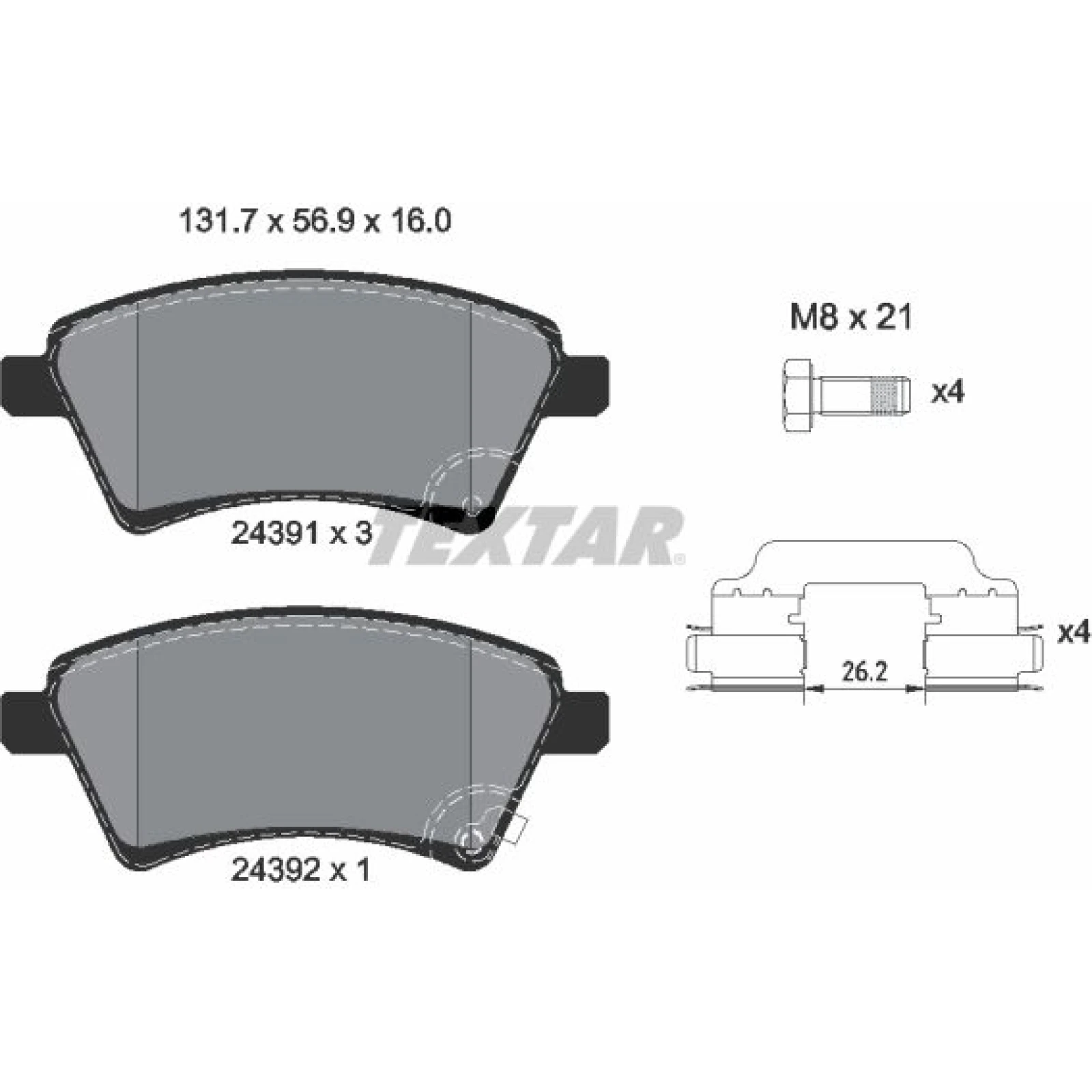 Bremsbelagsatz Fiat P. Sedici/Sx4 Ungarn Lucas 2439101