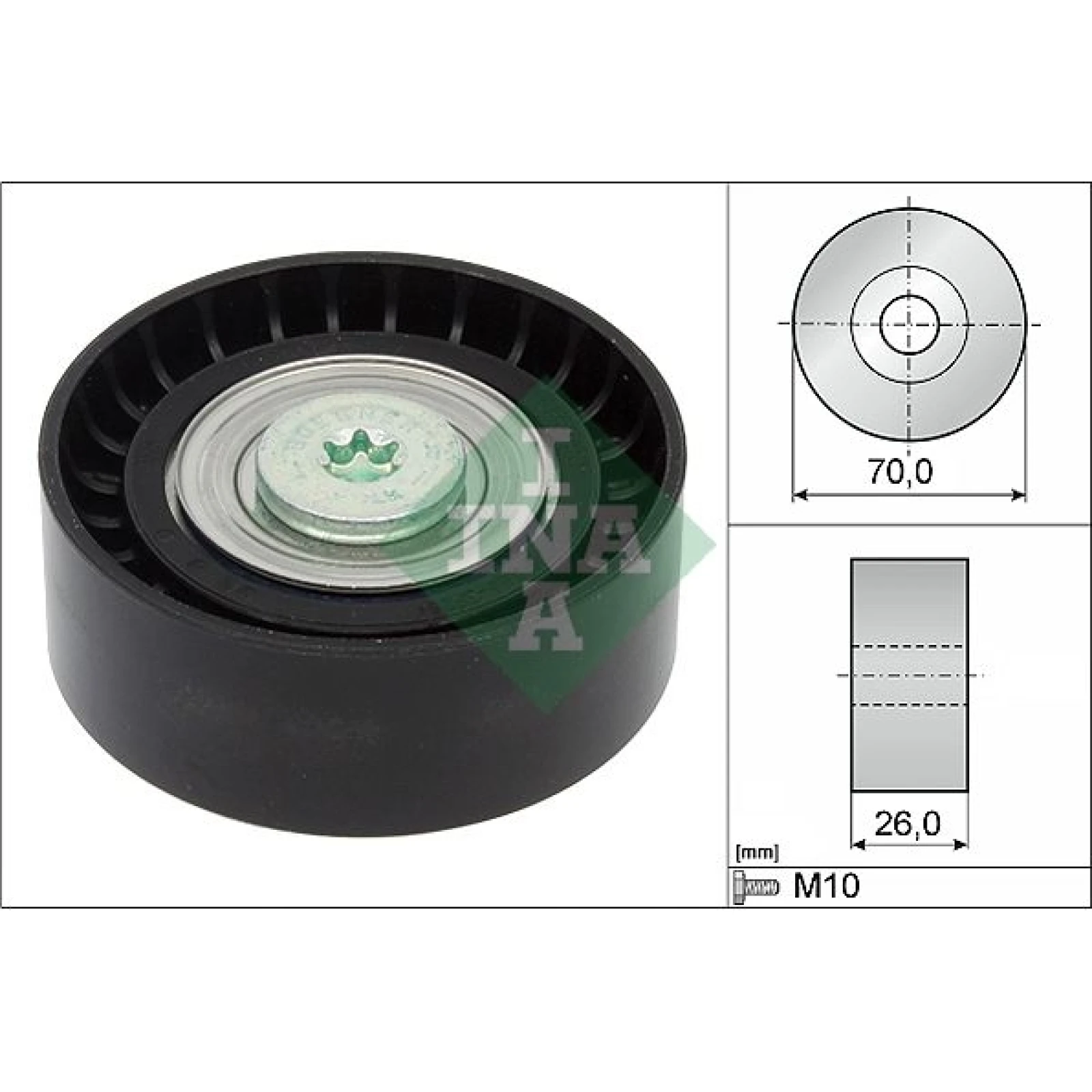 Umlenk-/Führungsrolle, Keilrippenriemen 532 0434 10