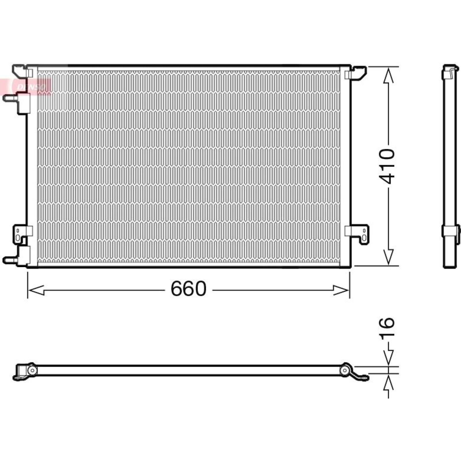 DENSO Kondensator, Klimaanlage DCN20045