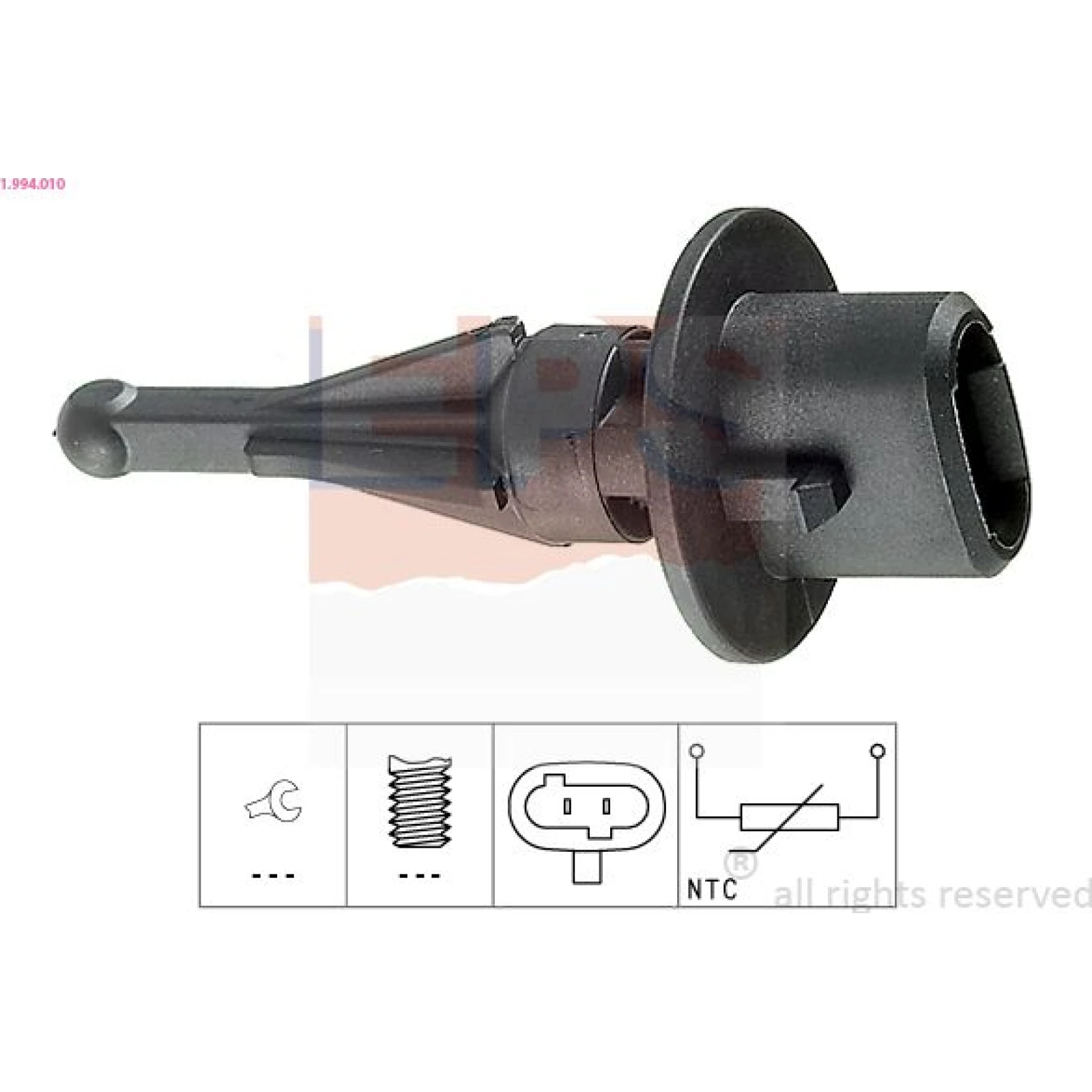 Sensor, Ansauglufttemperatur 1.994.010