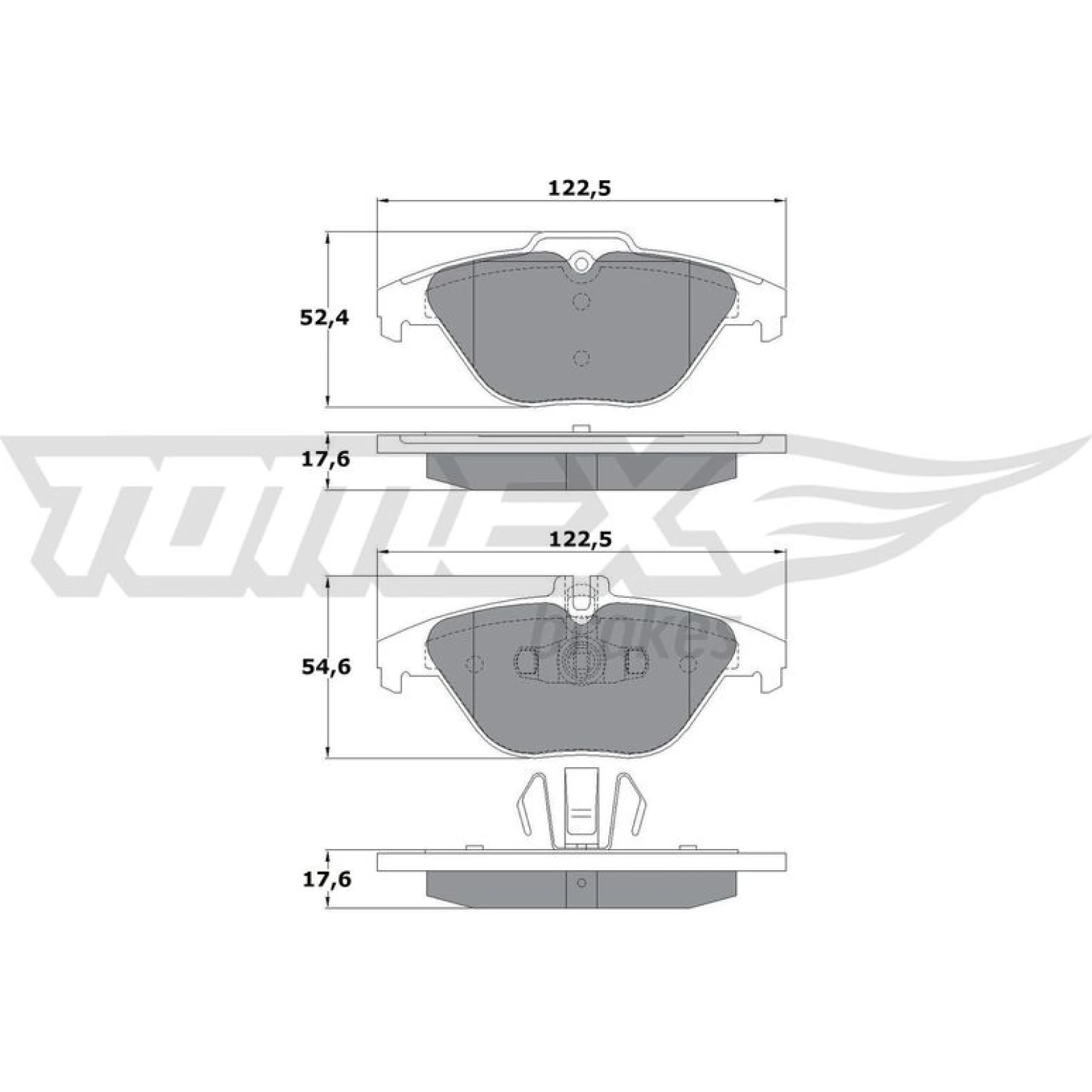 TOMEX brakes Bremsbelagsatz, Scheibenbremse TX 17-39