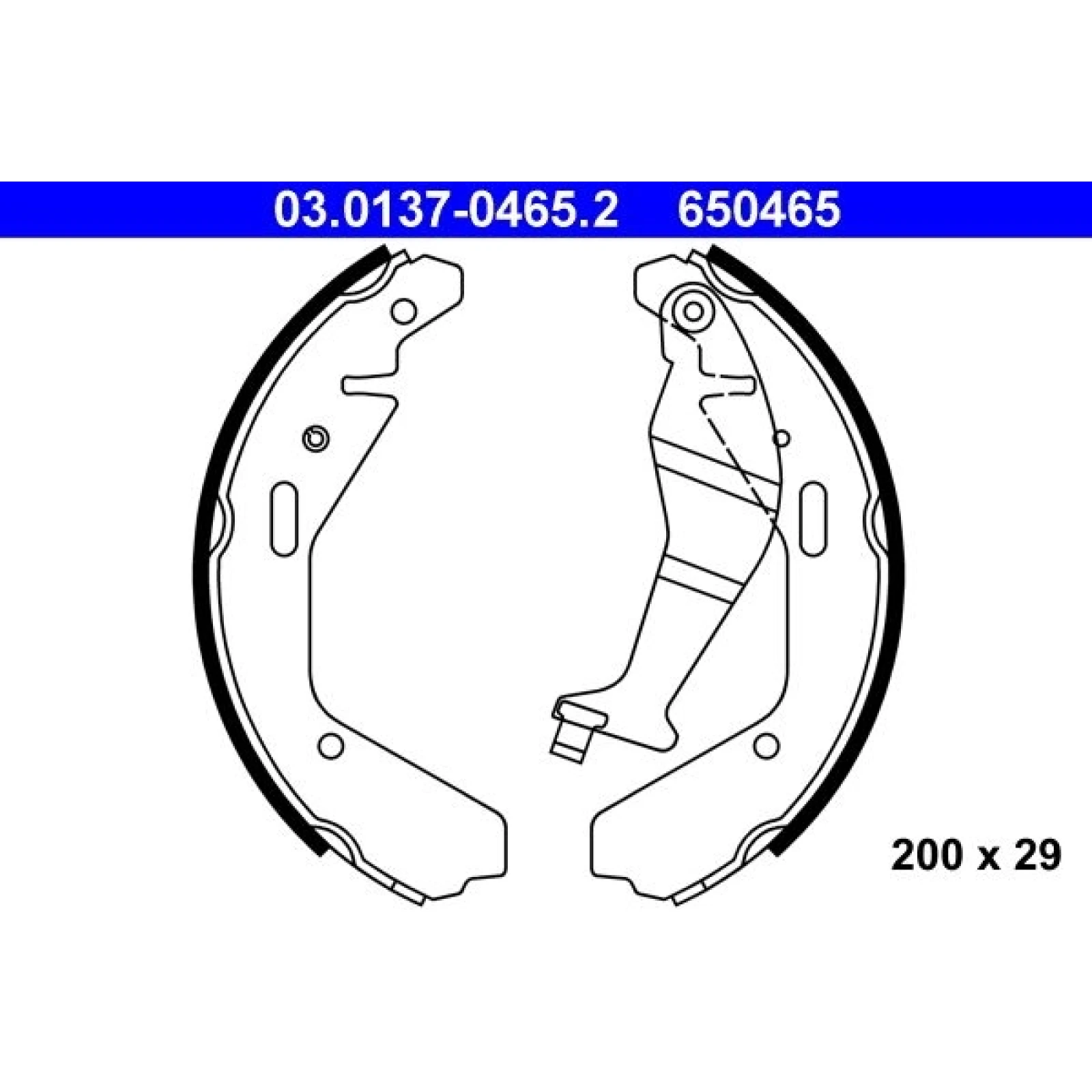 ATE Bremsbackensatz 03.0137-0465.2