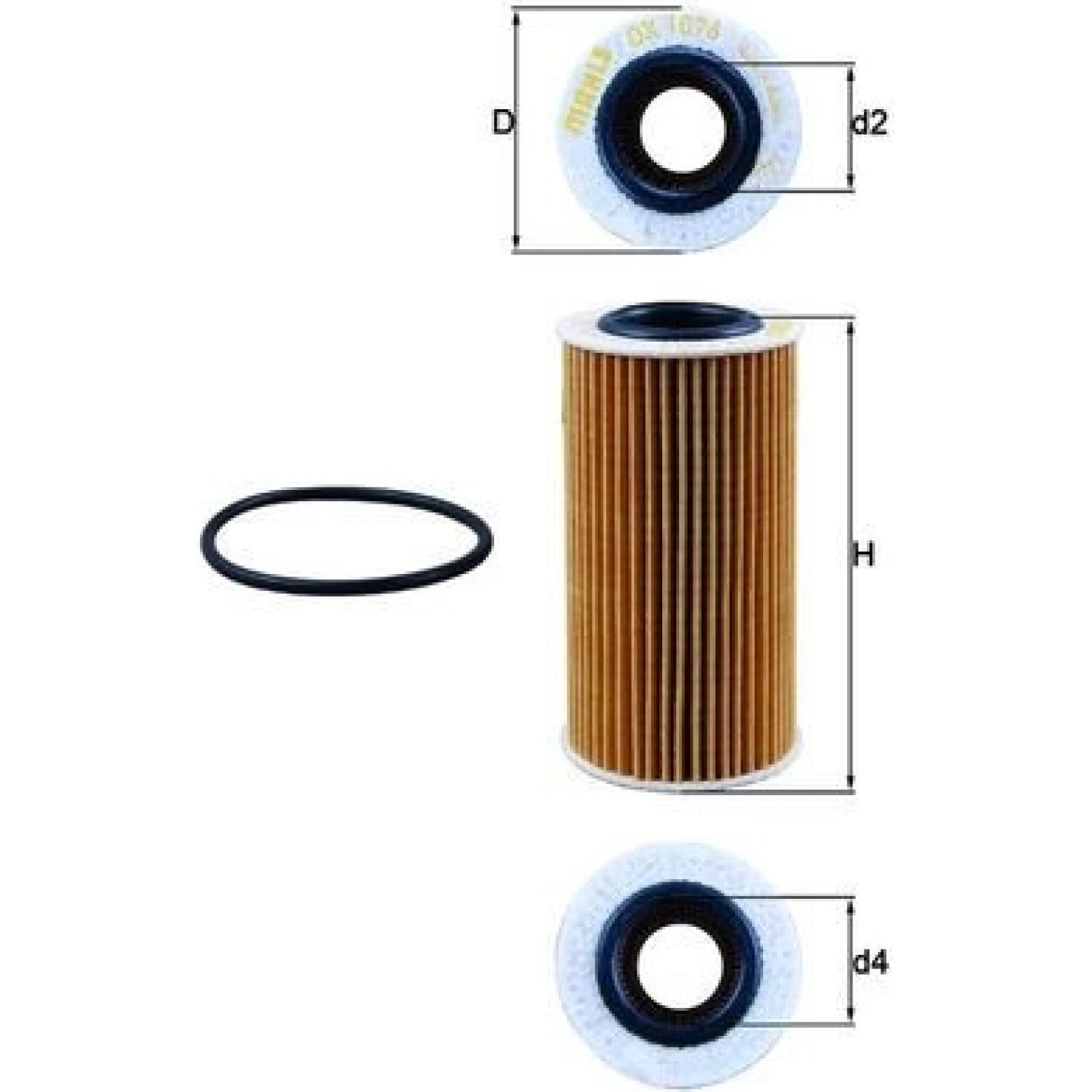 MAHLE Ölfilter OX 1076D
