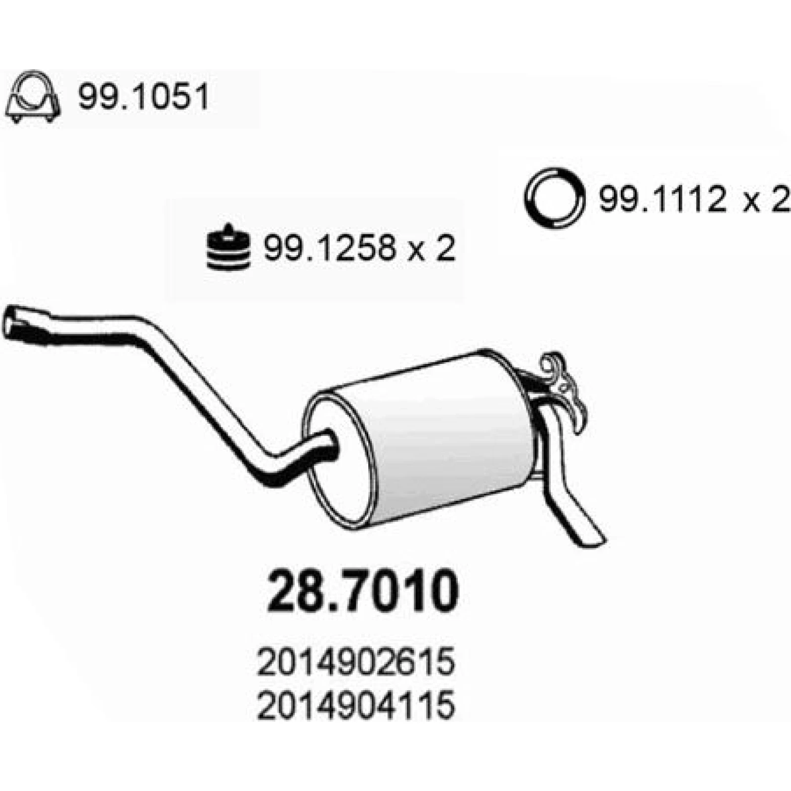 Endschalldämpfer 28.7010