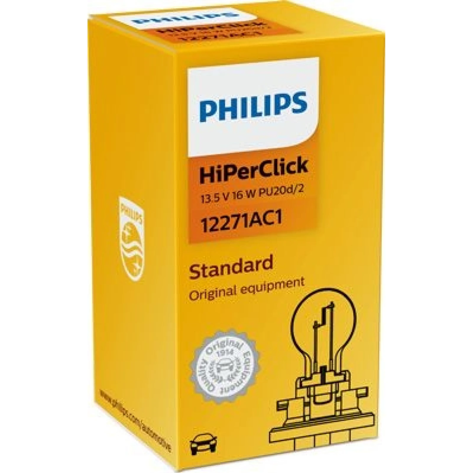 PCY16W 12V 16W 1St Philips 12271AC1