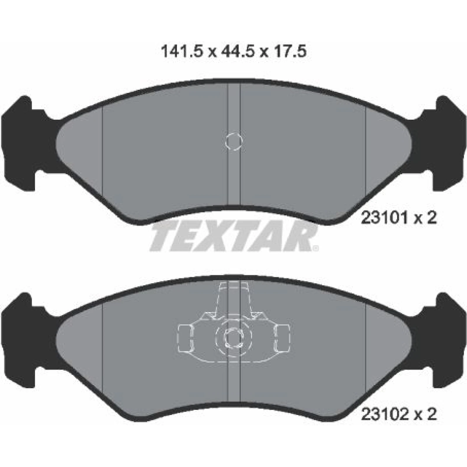 Bremsbelagsatz Ford P. Fiesta -96/96-00/Ka -00 2310101