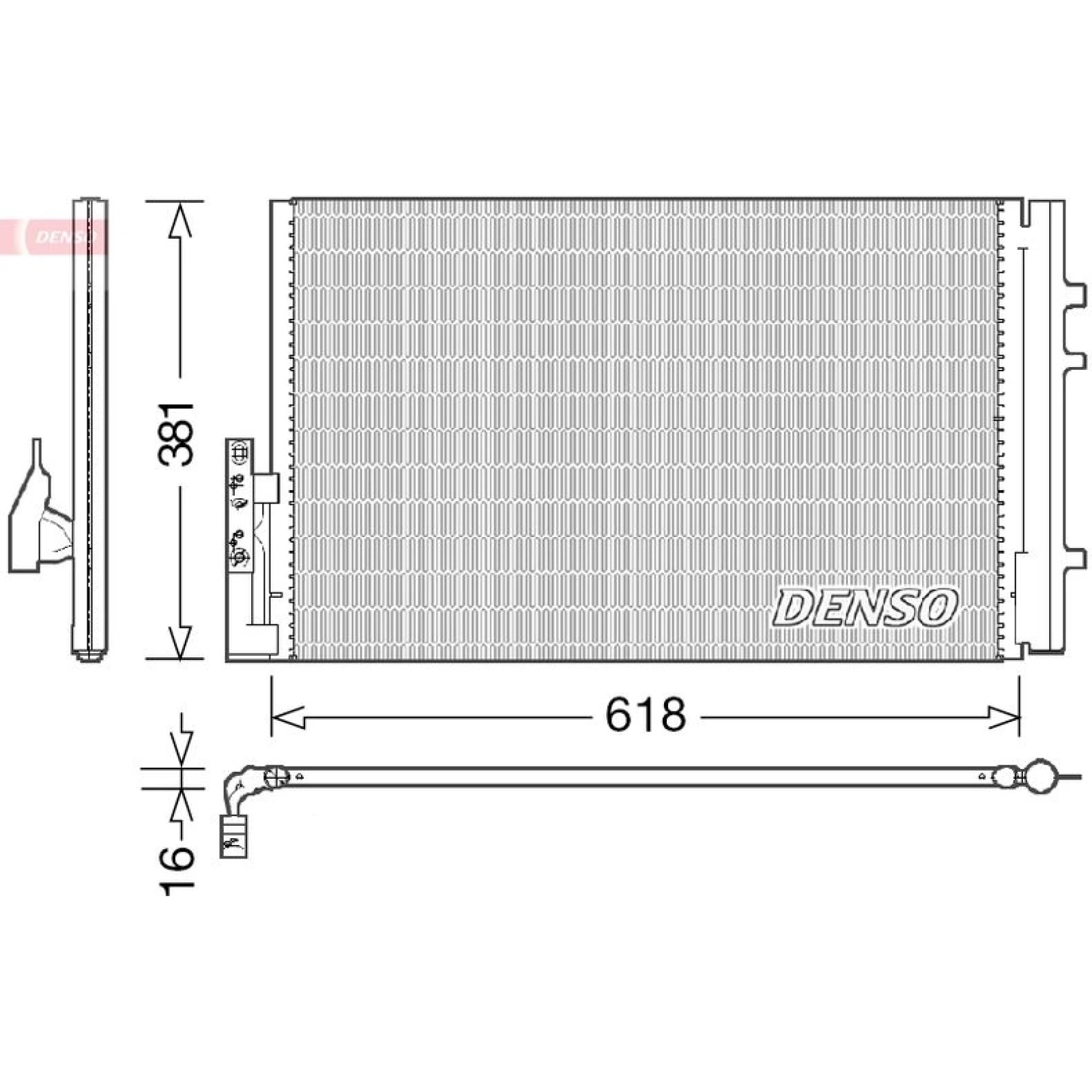 DENSO Klimaanlagenkühler DCN05014