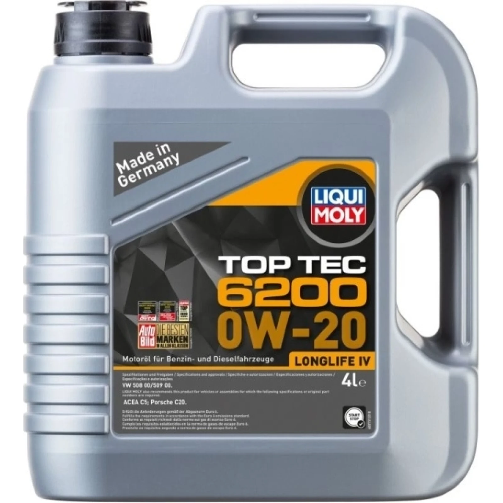 Liqui Moly Motoröl Top Tec 6200 0W-20 Longlife IV 4 Liter 20788