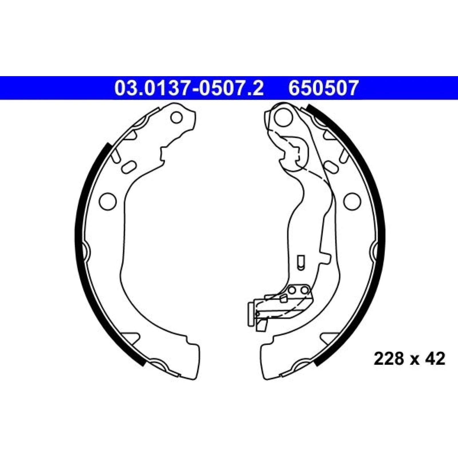 Bremsbackensatz 03.0137-0507.2