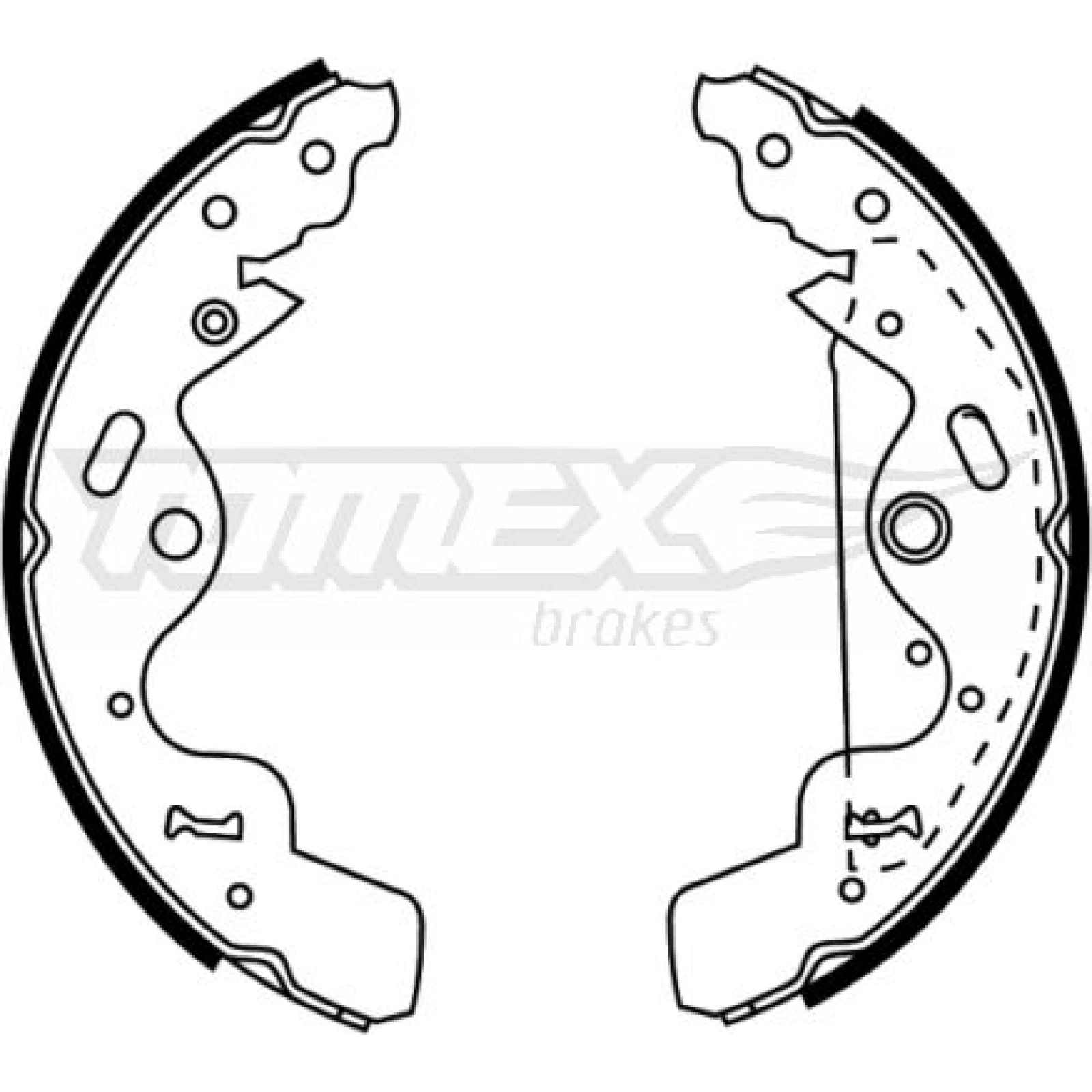 TOMEX brakes Bremsbackensatz TX 22-75