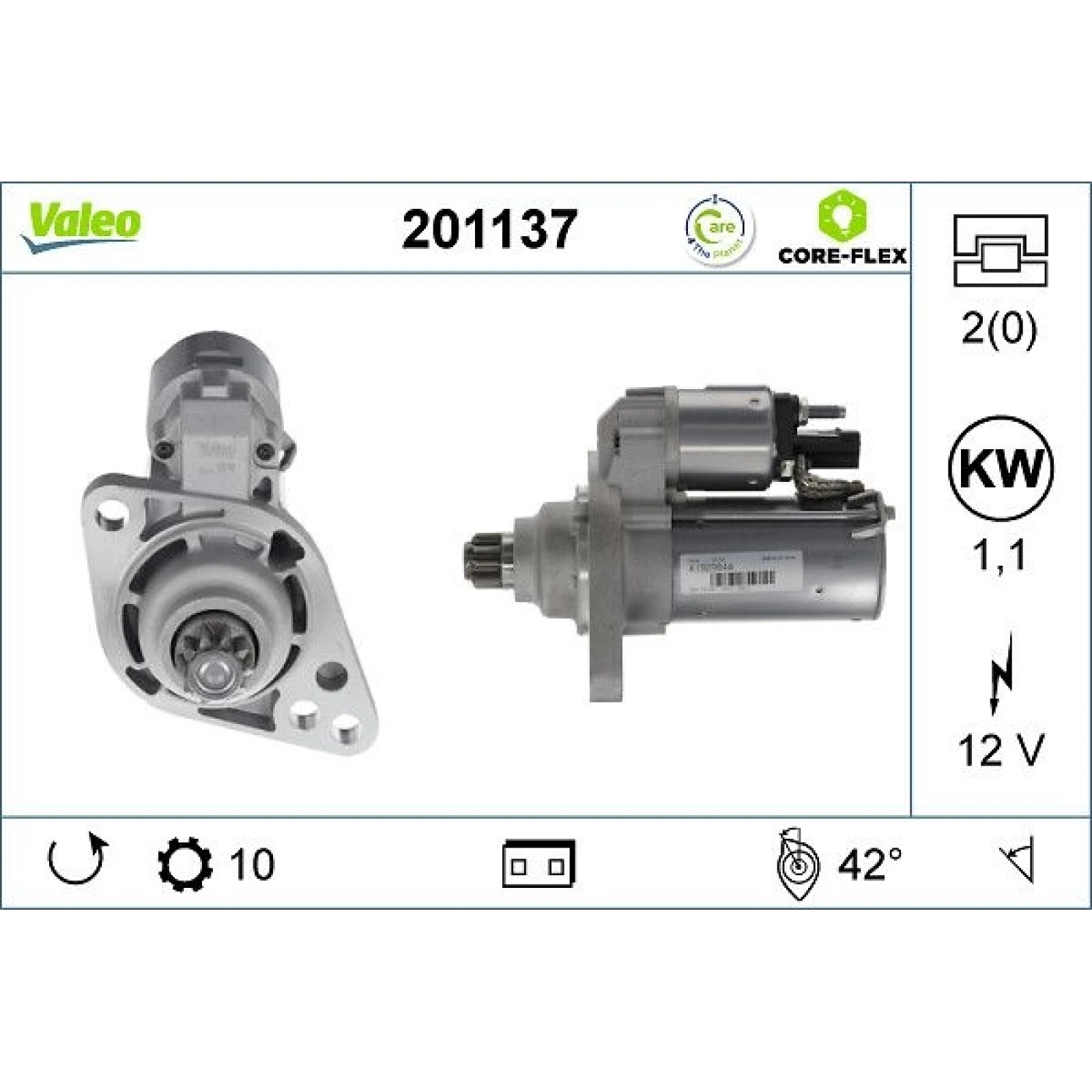 VALEO Anlasser 201137