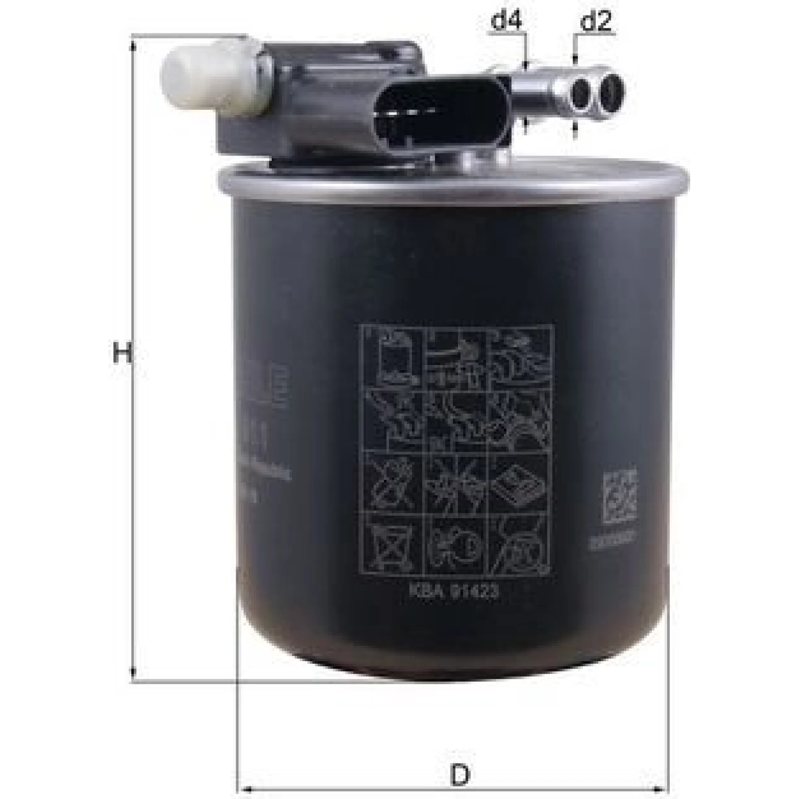 MAHLE Kraftstofffilter KL 911