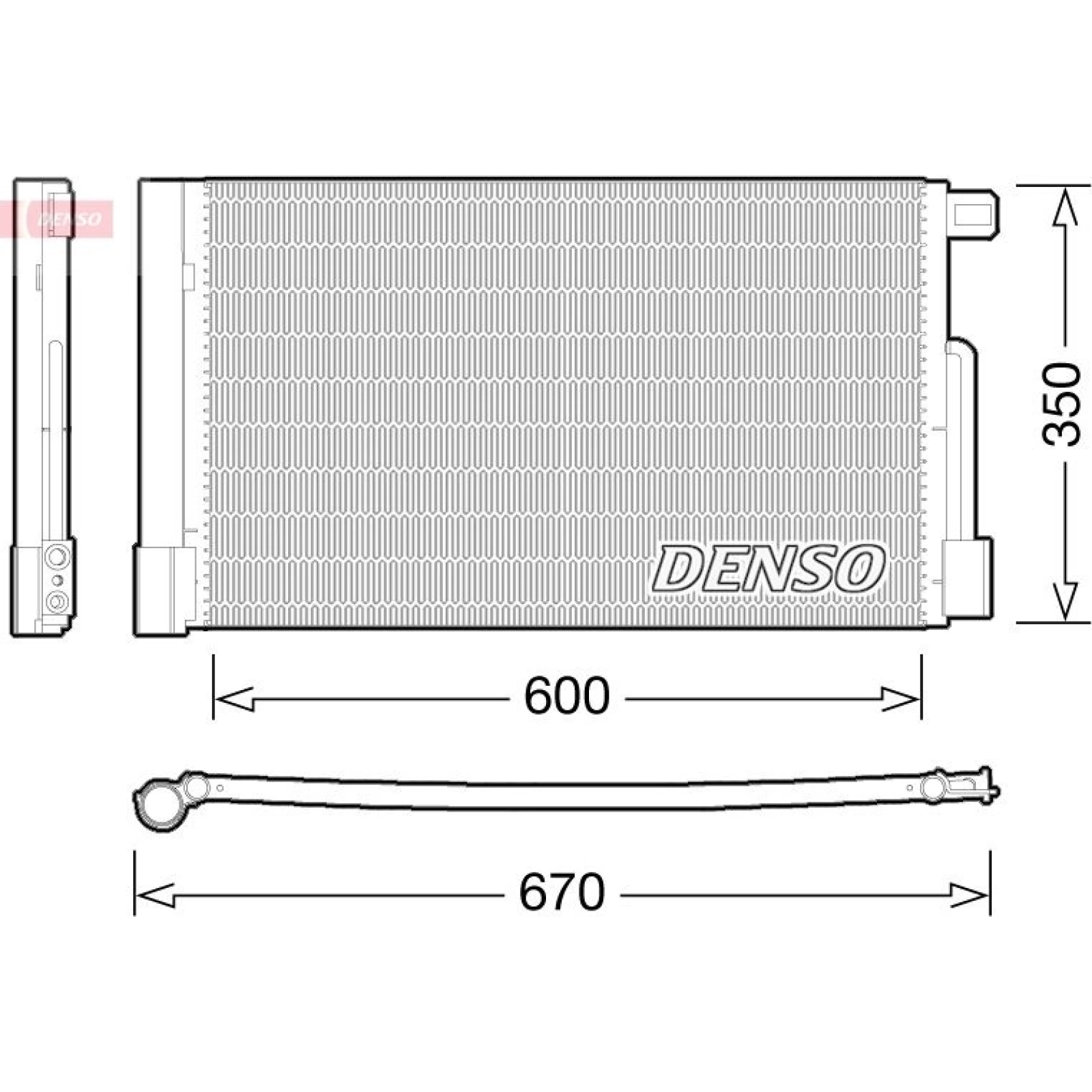 DENSO Klimaanlagenkühler DCN01004